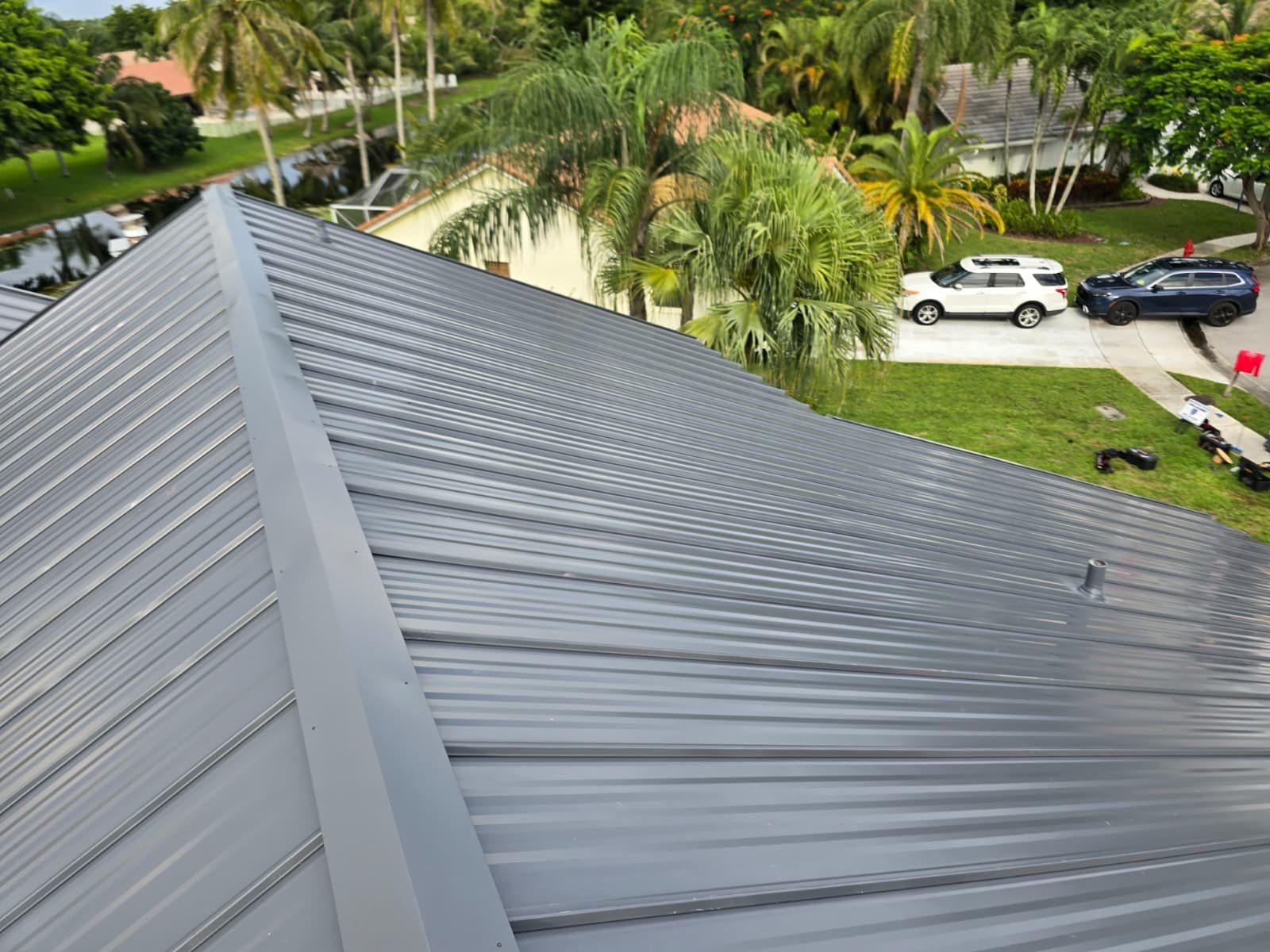 Residential Remodel using 1" Nail strip metal roof by BLUES BROTHERS ROOFING