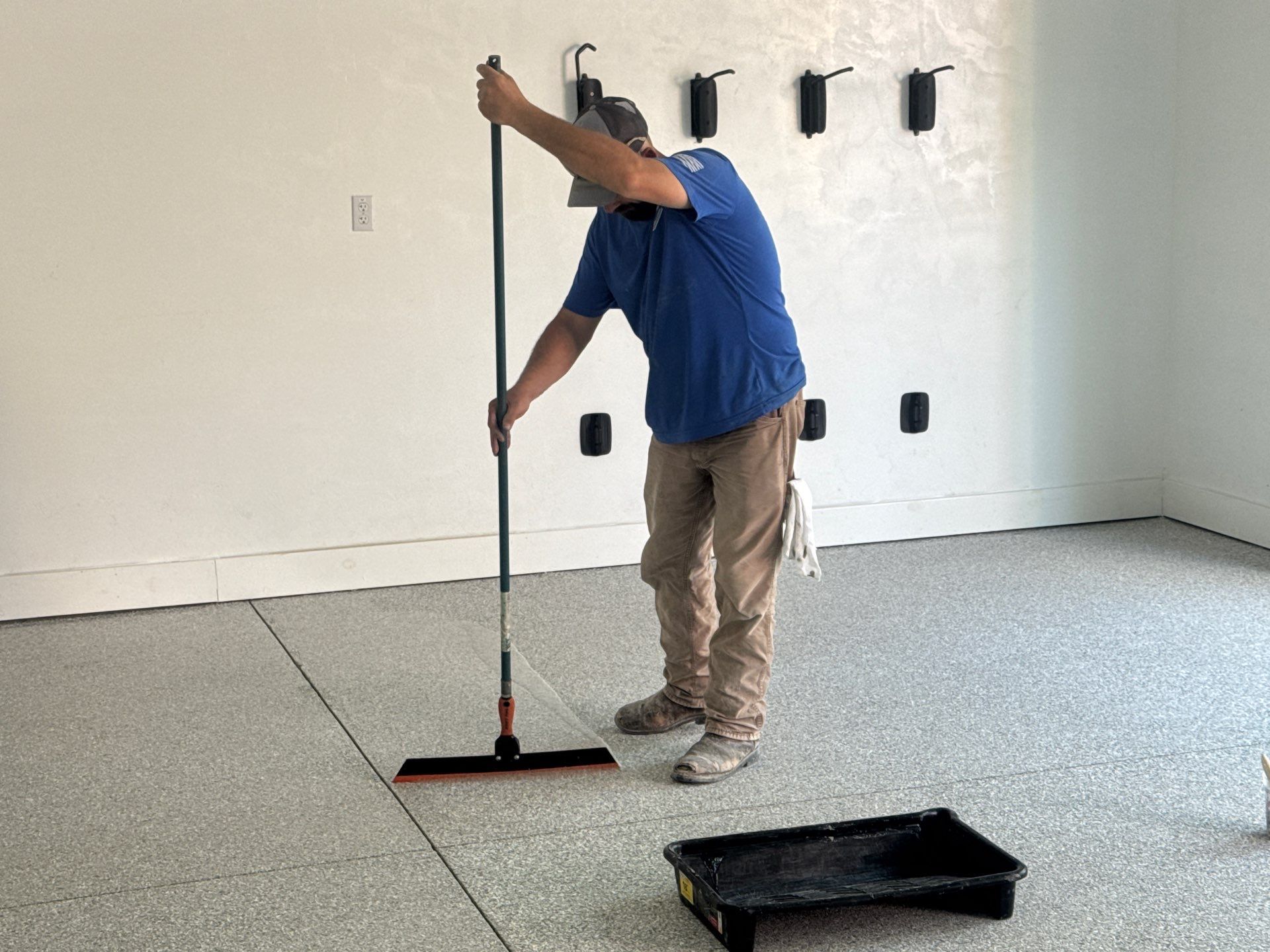 Garage Project in Mount Everest by Cross Creek Concrete Coatings