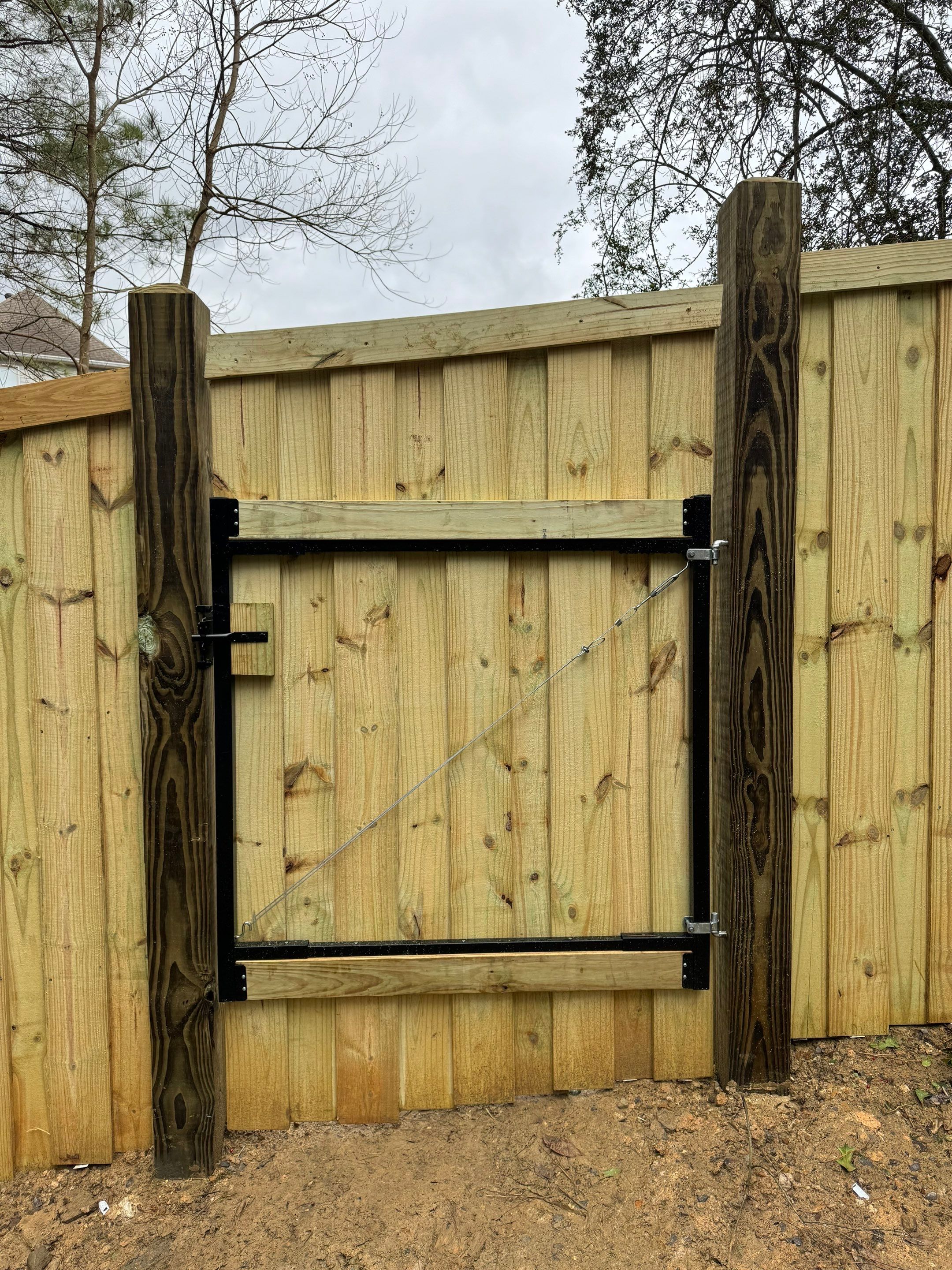 Brookview Highlands - Fence by Pillar and Pine