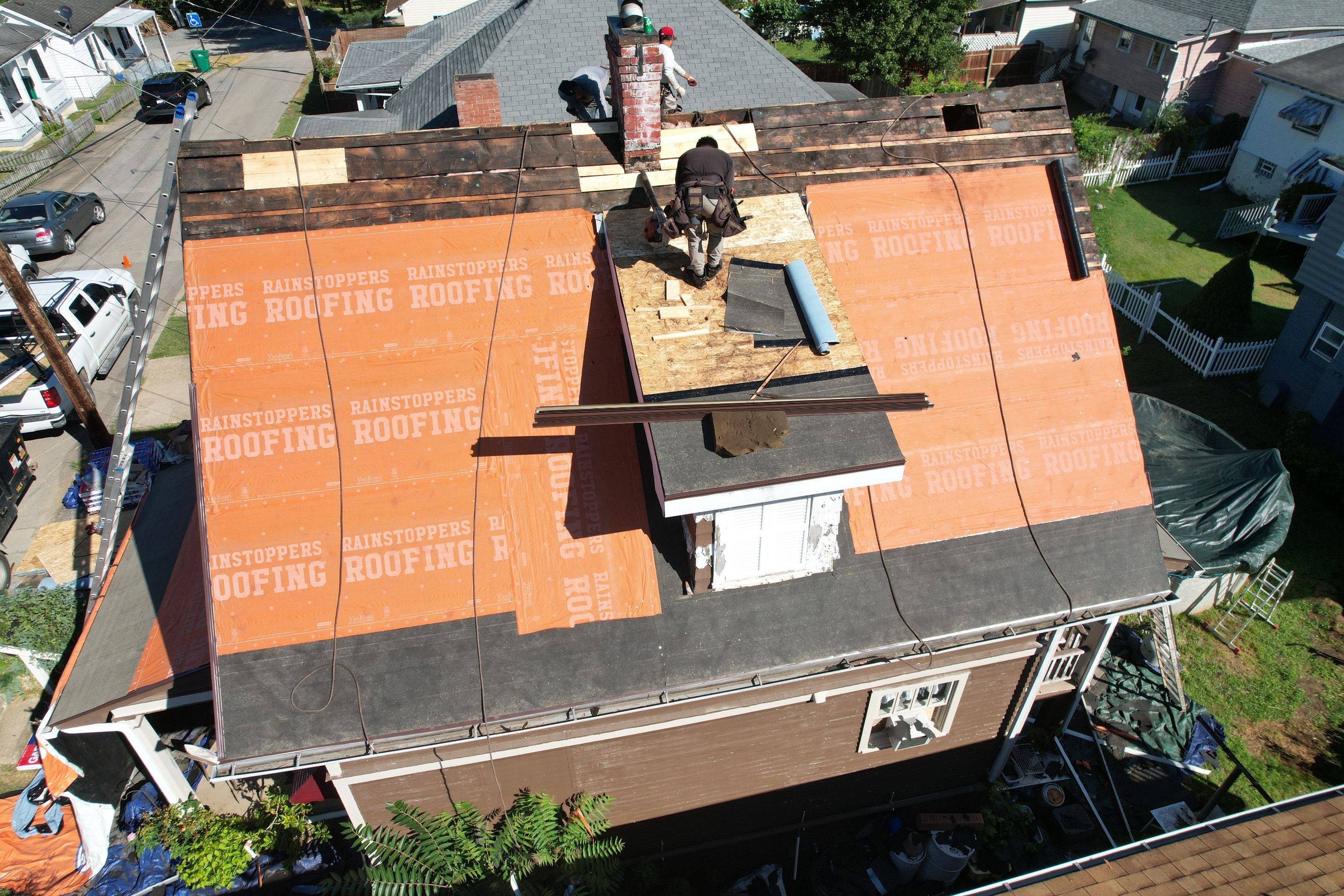 Residential Roofing Installation using GAF Timberline HDZ Shakewood by Rainstoppers Roofing