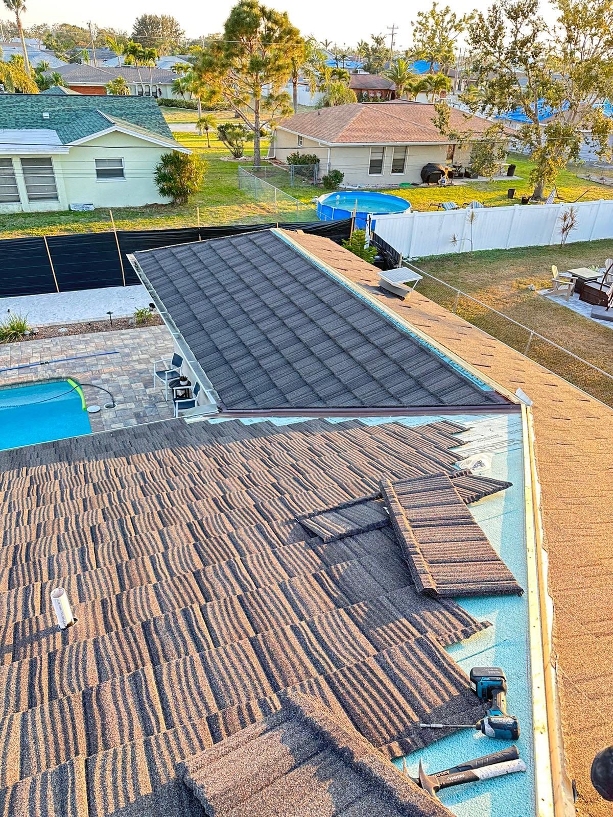 Residential Roofing Installation using Westlake (Boral) Stone Coated Steel by Four Peaks Roofing