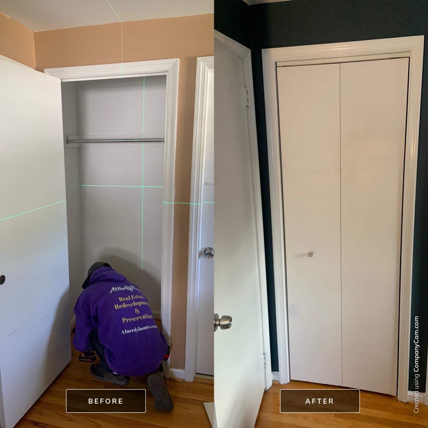 Bedroom Remodel using Custom Built Doors & Shelves by A1 NERDY HOMES LLC