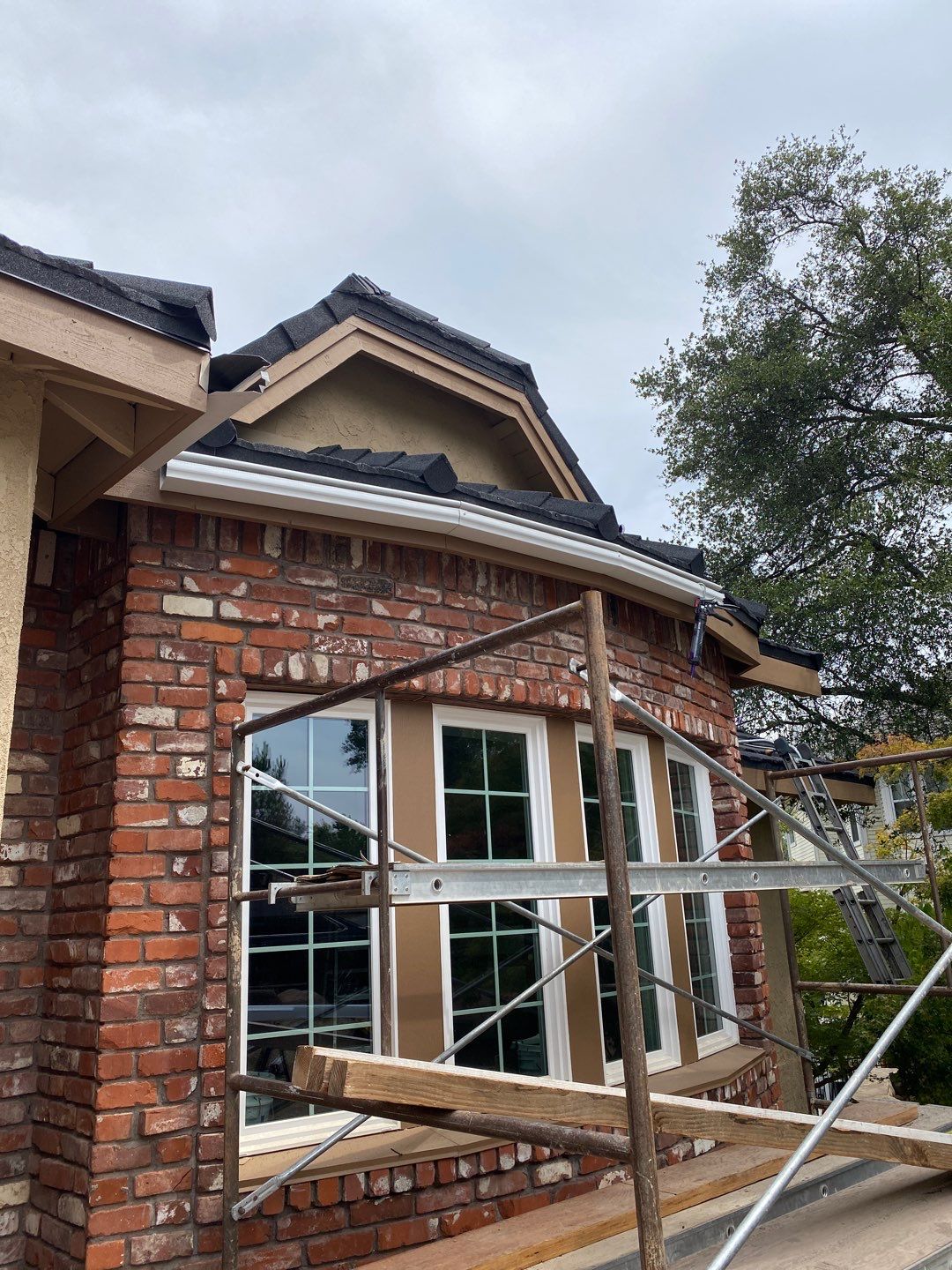 Gutter Installation using Englert LeafGuard Gutters by Byers Enterprises 