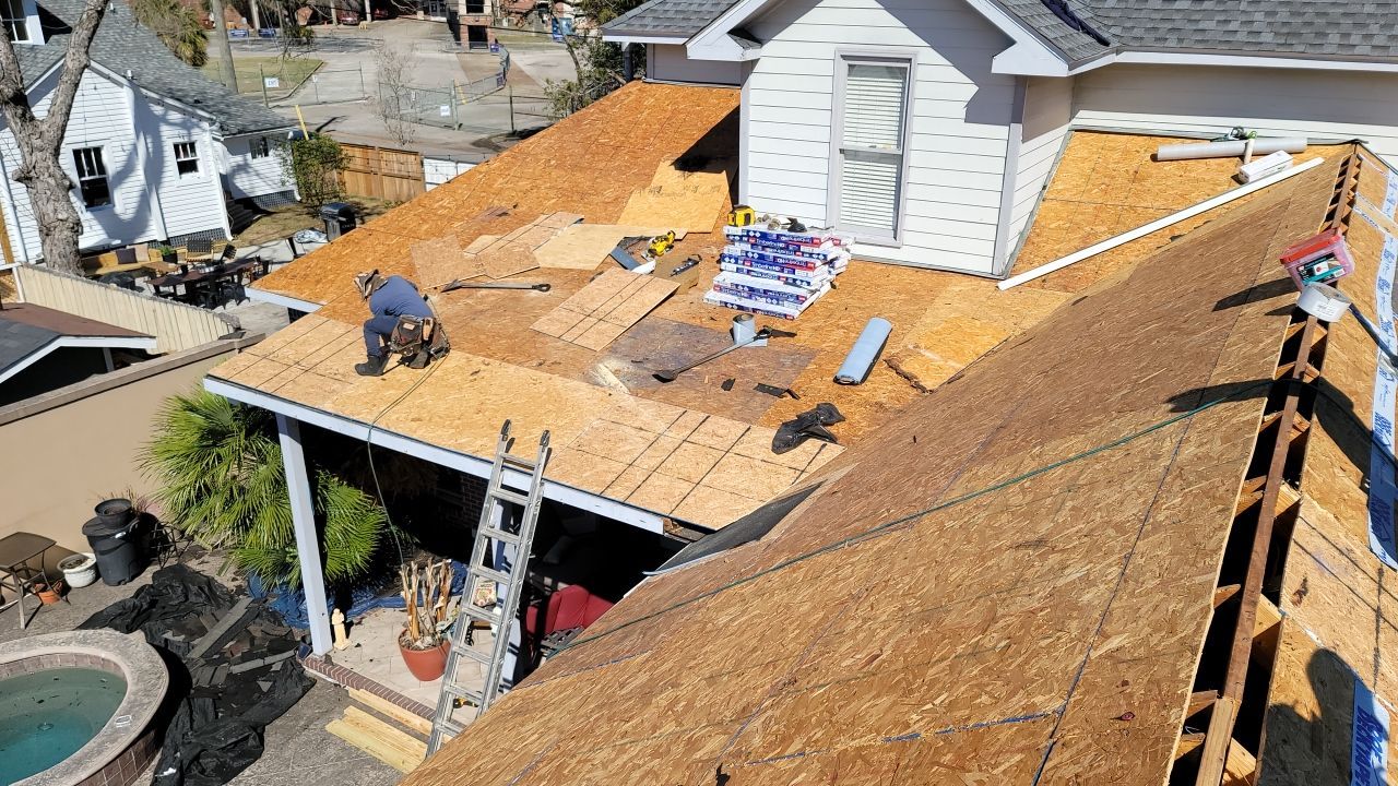 Residential Roofing Installation using Roof Replacement by American Roofing & Construction LLC