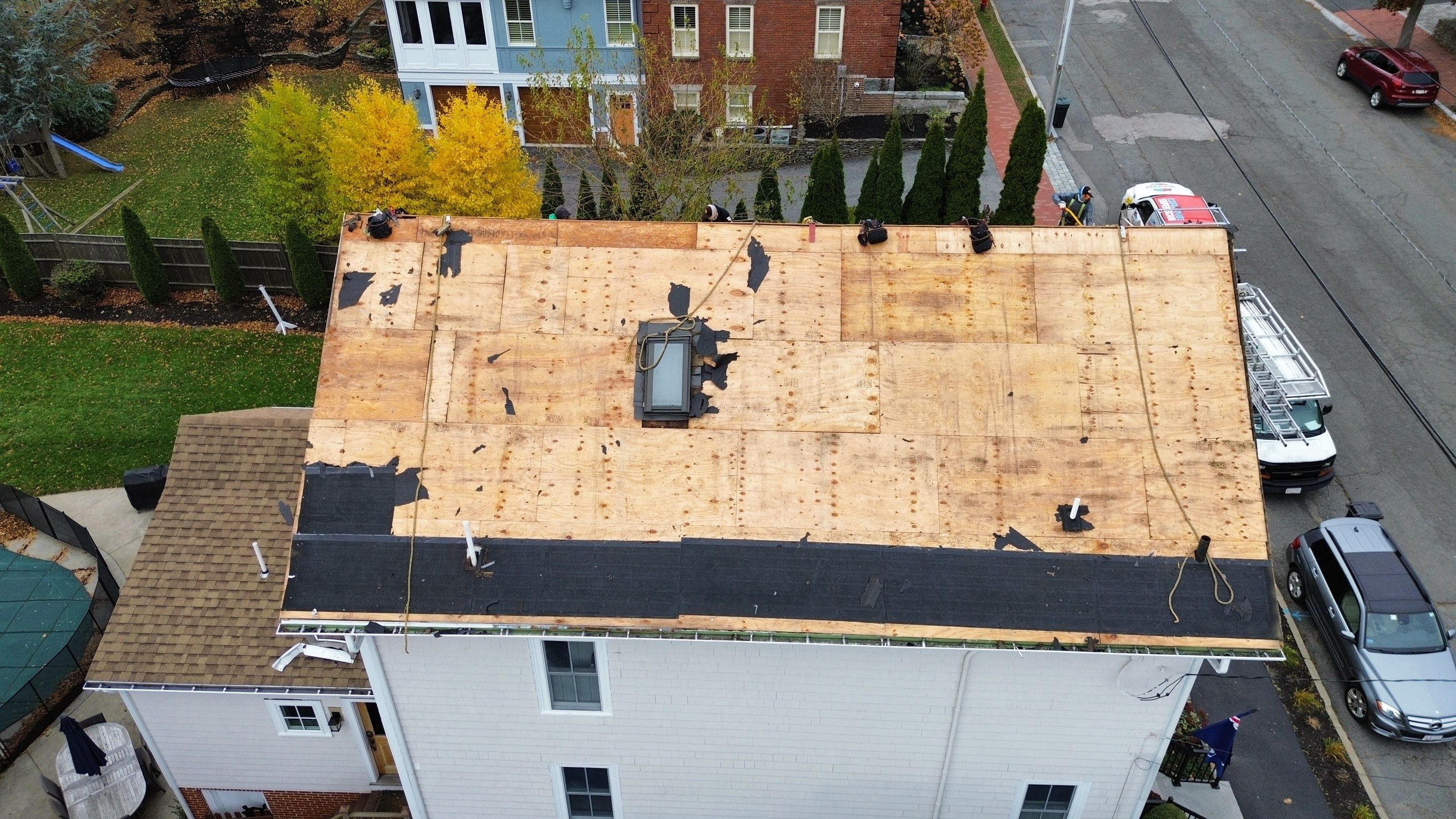 Newburyport Complete Roof Replacement with Solar Venting Skylight by Mighty Dog Roofing of Greater Middlesex County