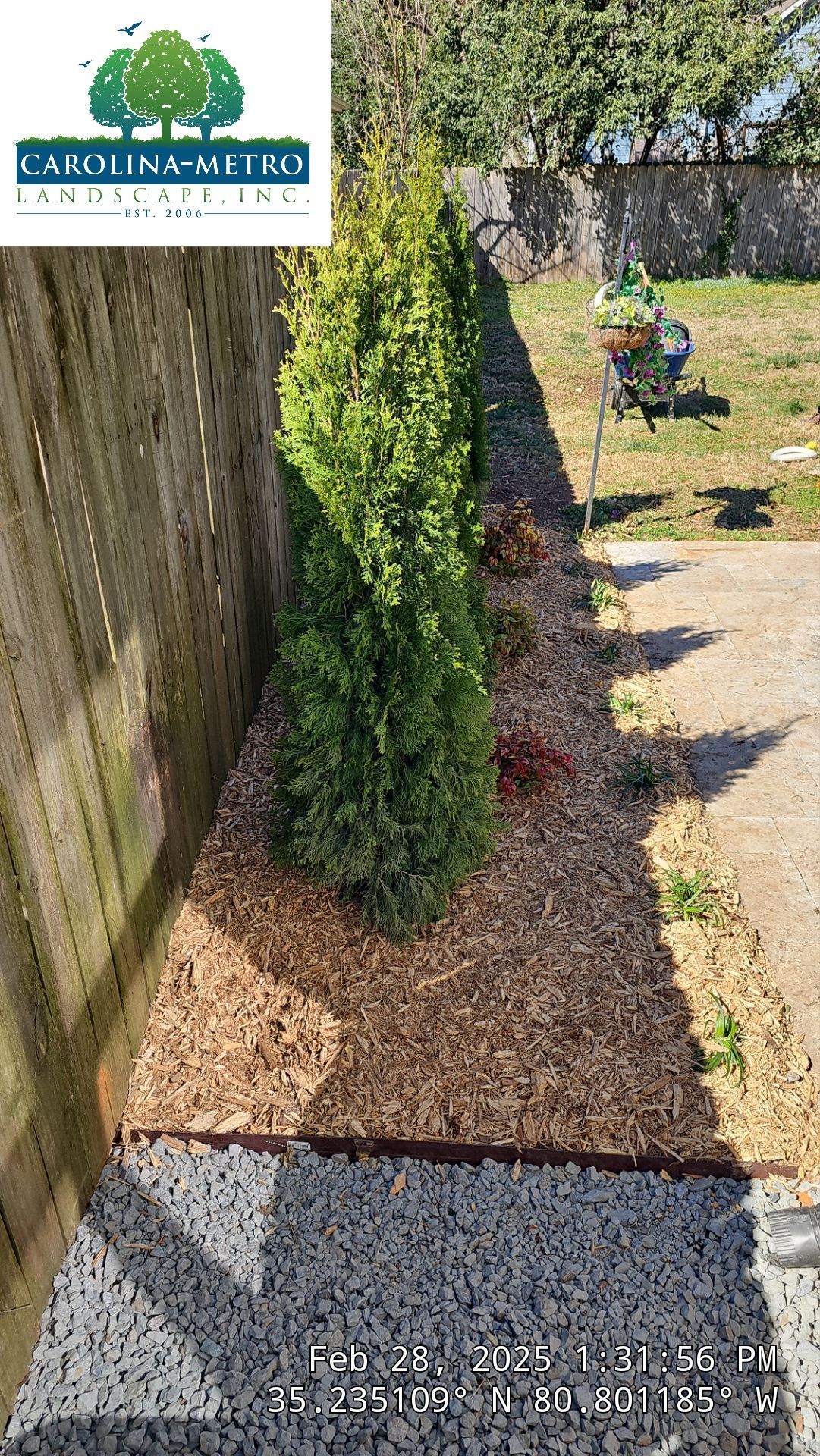 Residential Landscape Project by Carolina-Metro Landscape, Inc