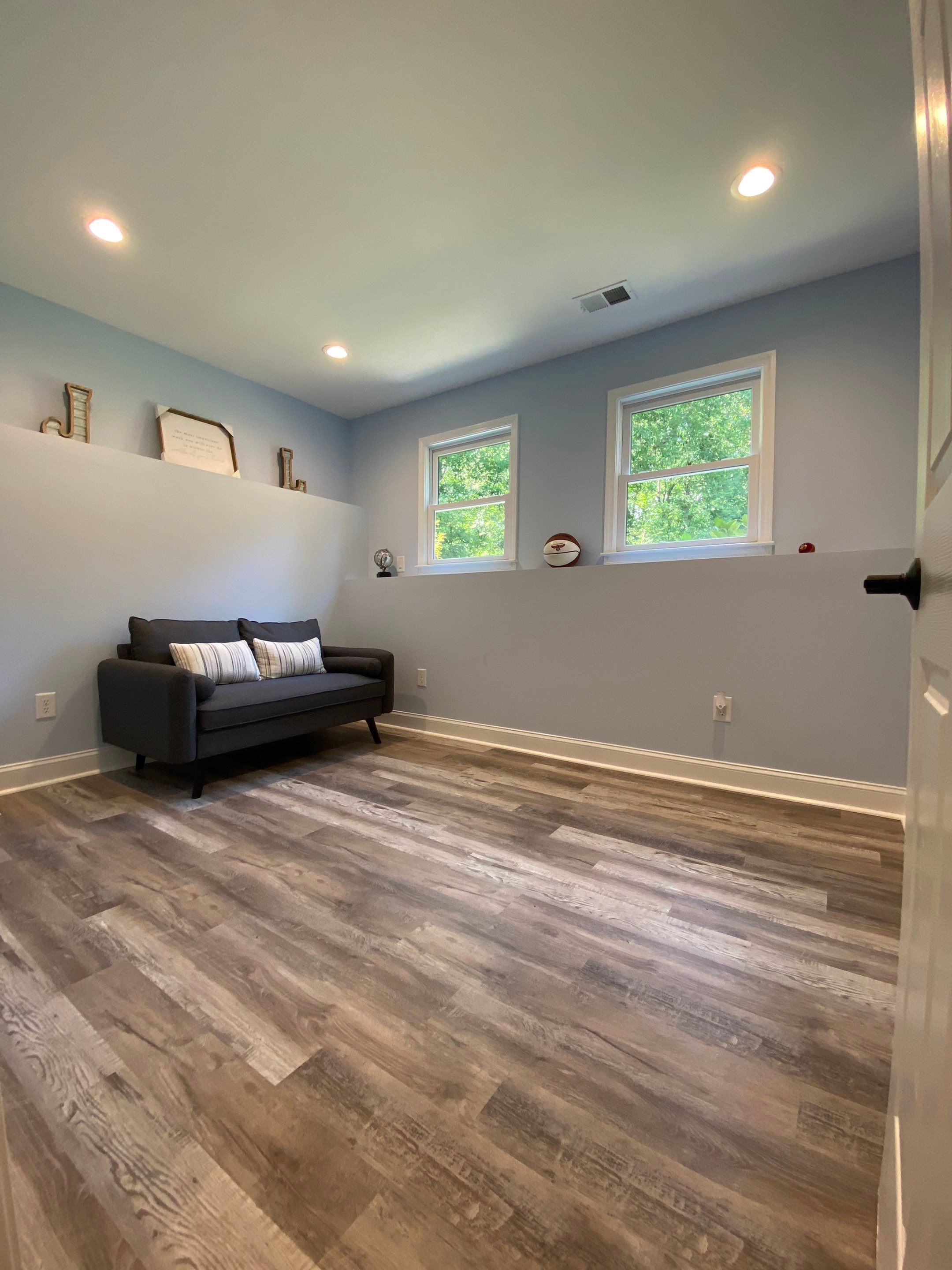 Marietta Basement Remodeling Featuring Custom Wet Bar and Marble Shower by Swift Home Renovations