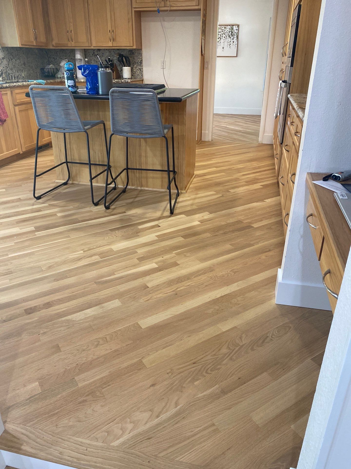 White Oak Installation and Refinish by Footprints Floors South Sacramento