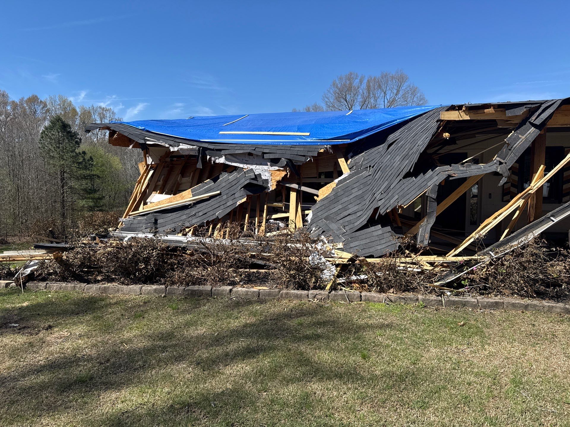 Structural Roof Restoration and Porch Repair in Hernando MS by Revival Roofing Services