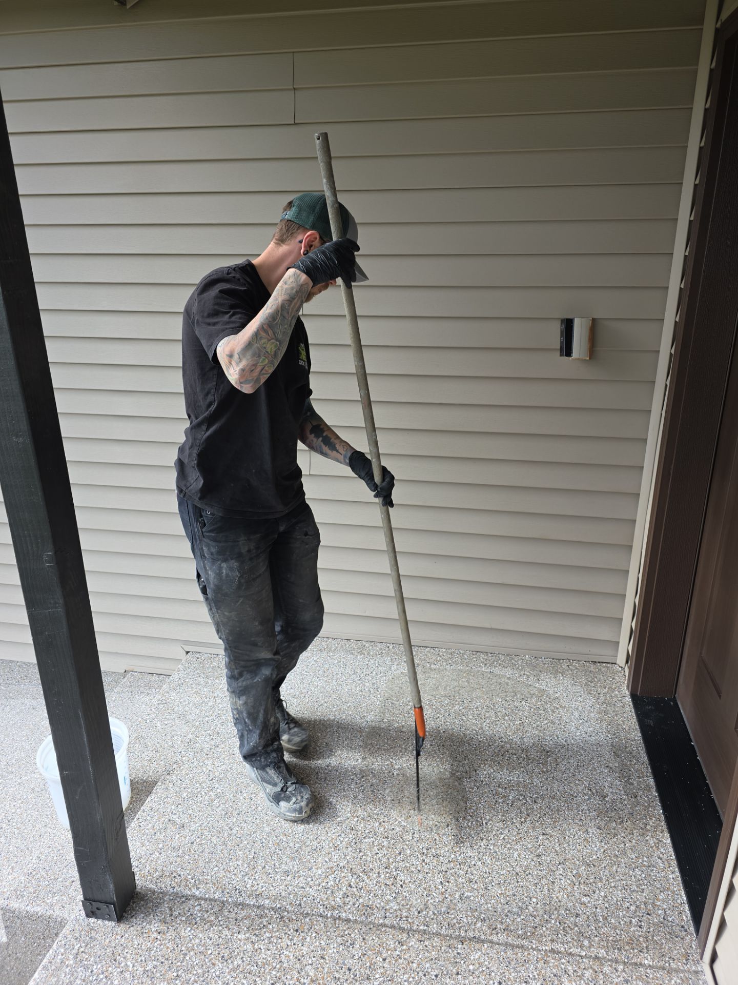 Concrete Patio and Walkway Coating Transformation in Cheney by Croc Coatings, LLC