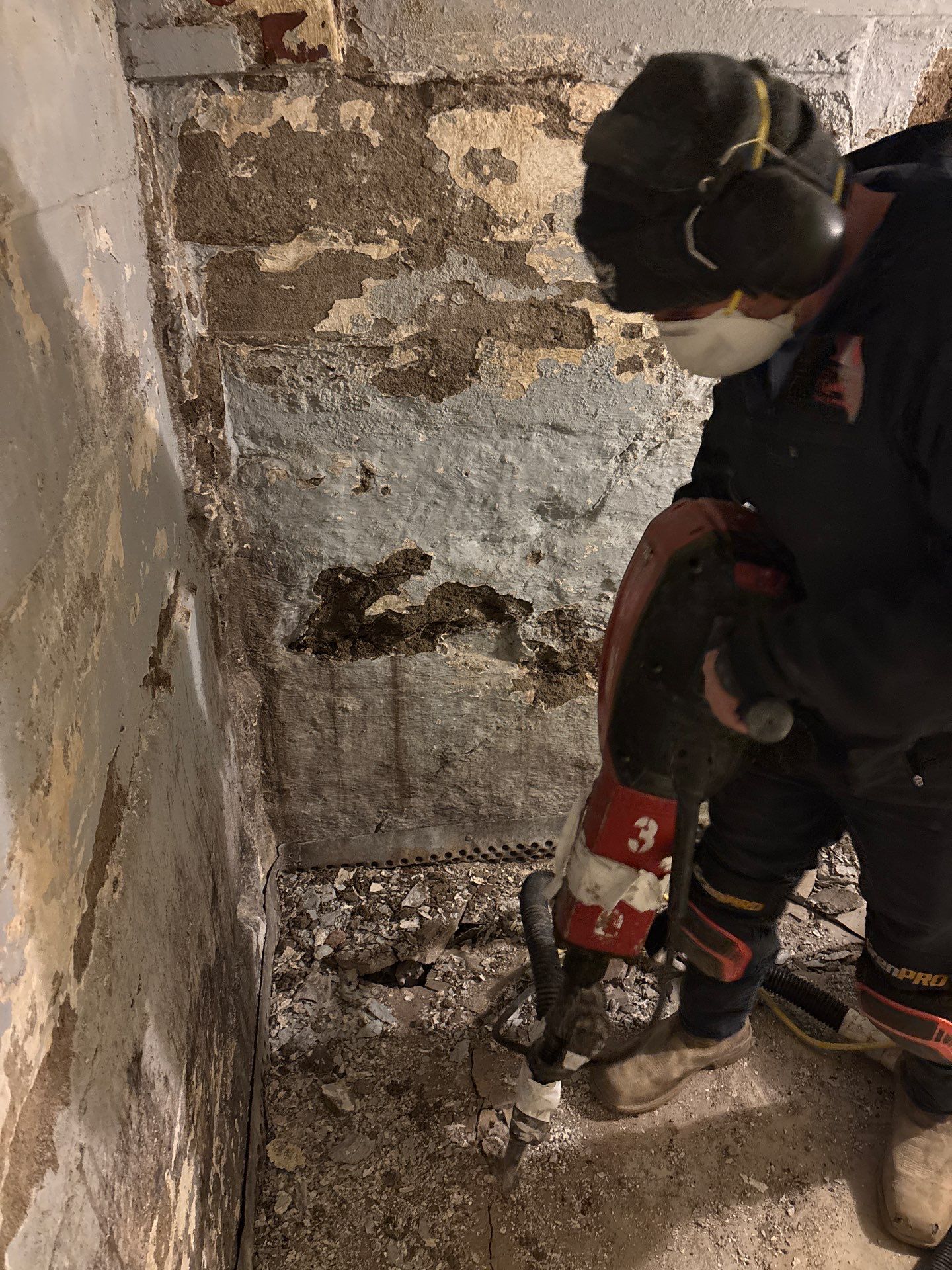 Retrofitting Drainage Board for Rachel by Waterproofing Northeast