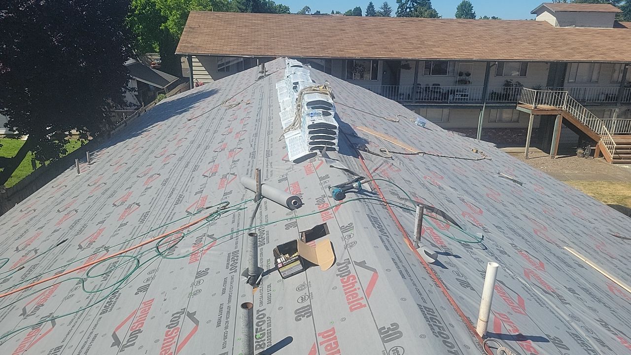 Residential Roofing Installation using IKO Dynasty (Color: Brownstone) by Orezona Building & Roofing Company, Inc.