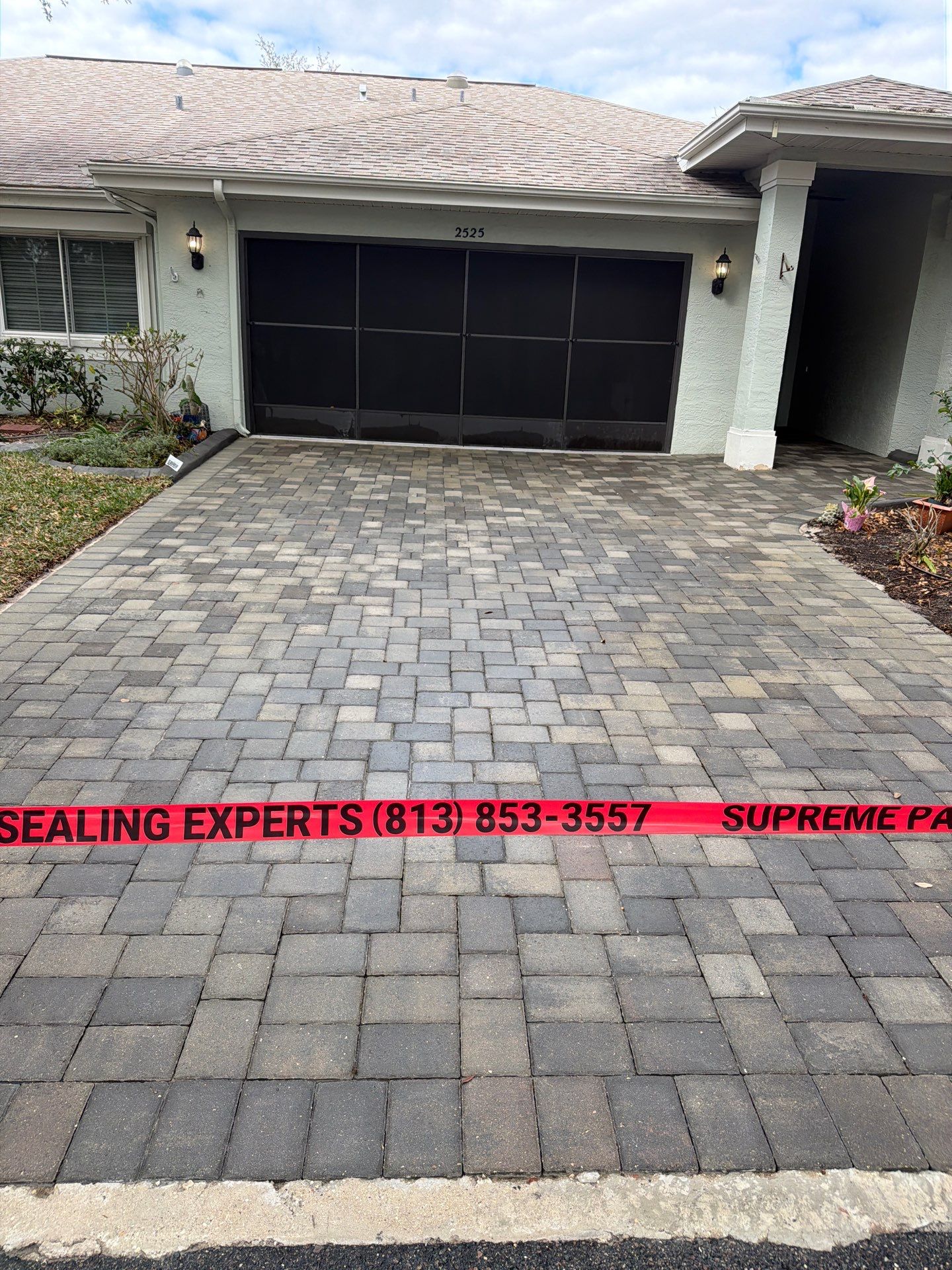 Professional Paver Sealing for Multi-Toned Driveway in Sun City Center by Supreme Paver Experts