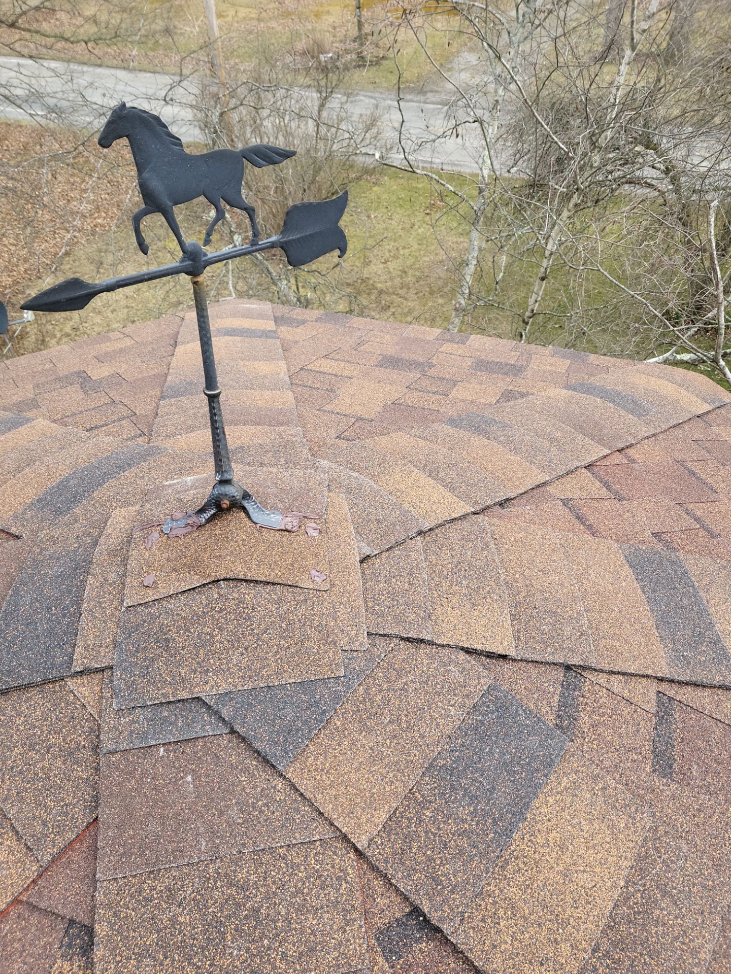 Atlas Pinnacle, Color, Burnt Hickory, Drip Edge, Color, Royal Brown by Eagle Eye Roofing