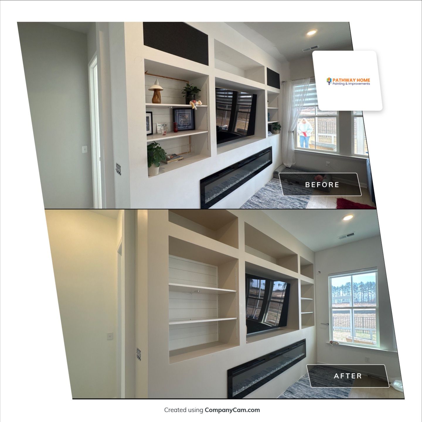 Another fresh interior transformation underway in Summerville 🎨 by Pathway Home Painting & Improvements