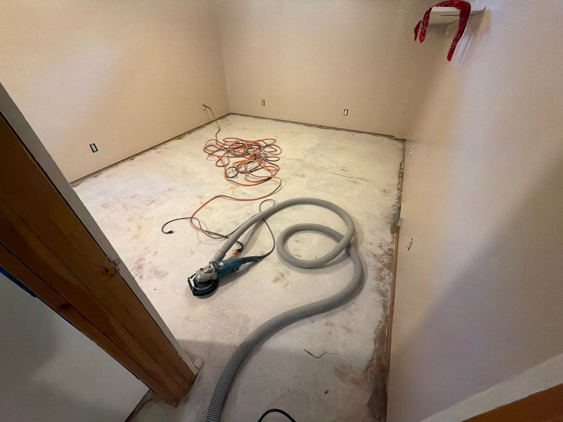 Basement Epoxy Flake Floor Installation and Surface Repair in Montague by Gordon Painting