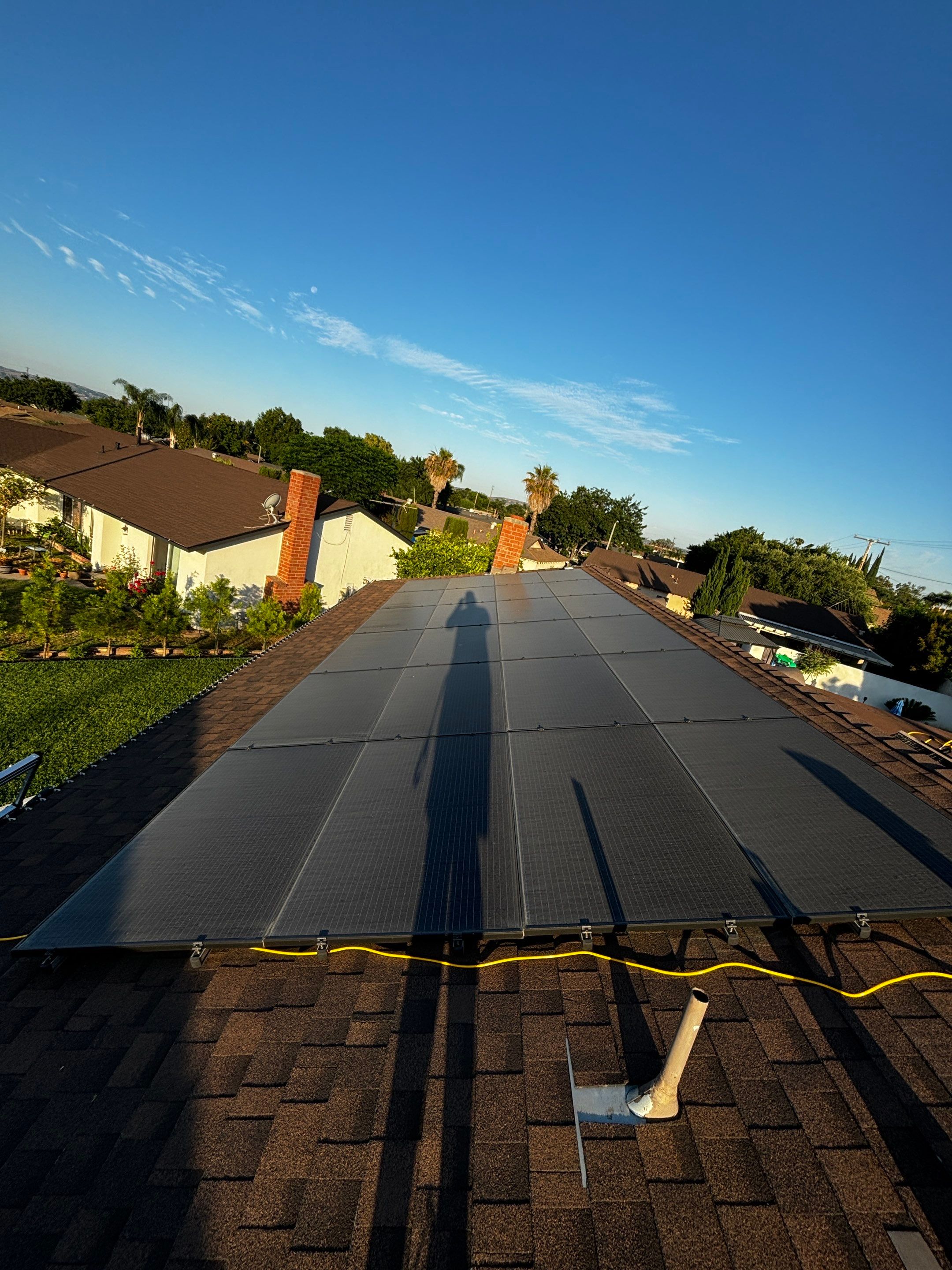 Residential Solar Panel Cleaning in Chino California by Palm Coast Solar Cleaning