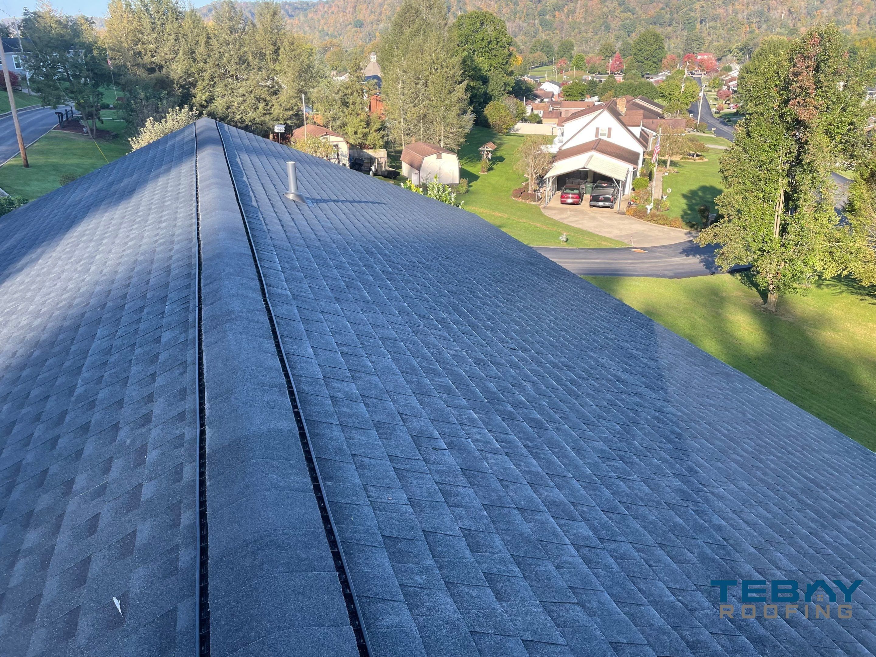 Residential Roofing Installation using GAF Timberline HDZ, Black by Rainstoppers Roofing