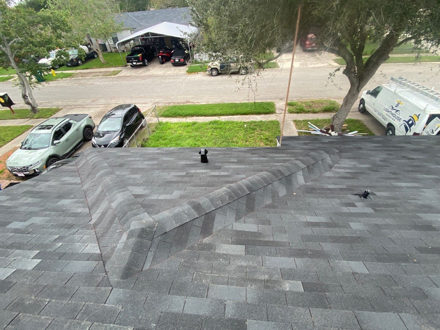 Residential Roofing Installation using Shingles by Lighthouse Roofing