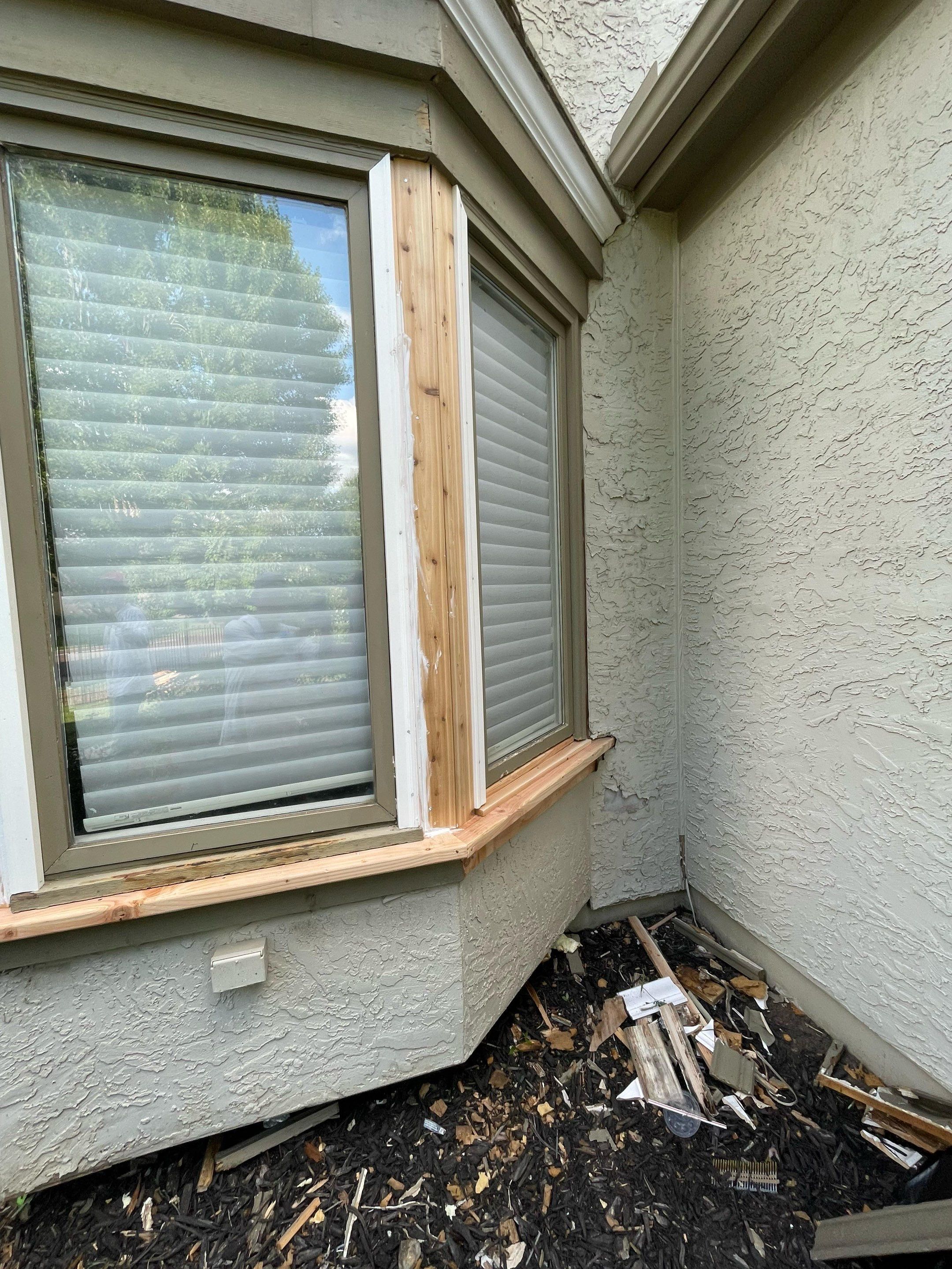 Exterior Painting and Extensive Wood Rot Repair in Overland Park by Cougar Painting