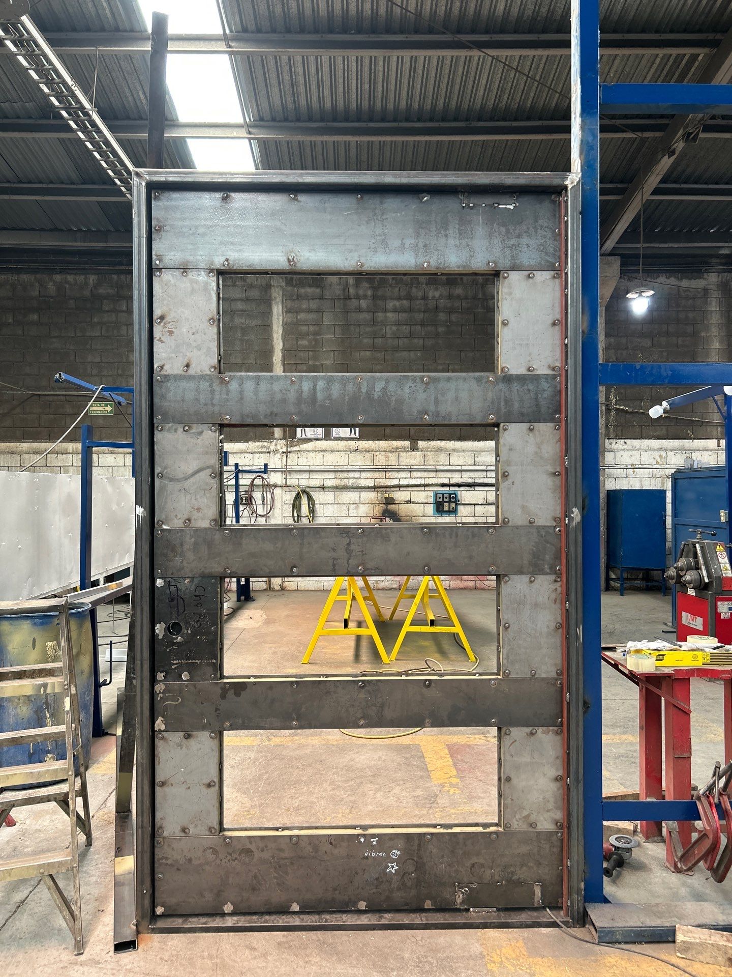 Modern Metal and Glass Entry Door Fabrication and Installation by Solara Custom Living
