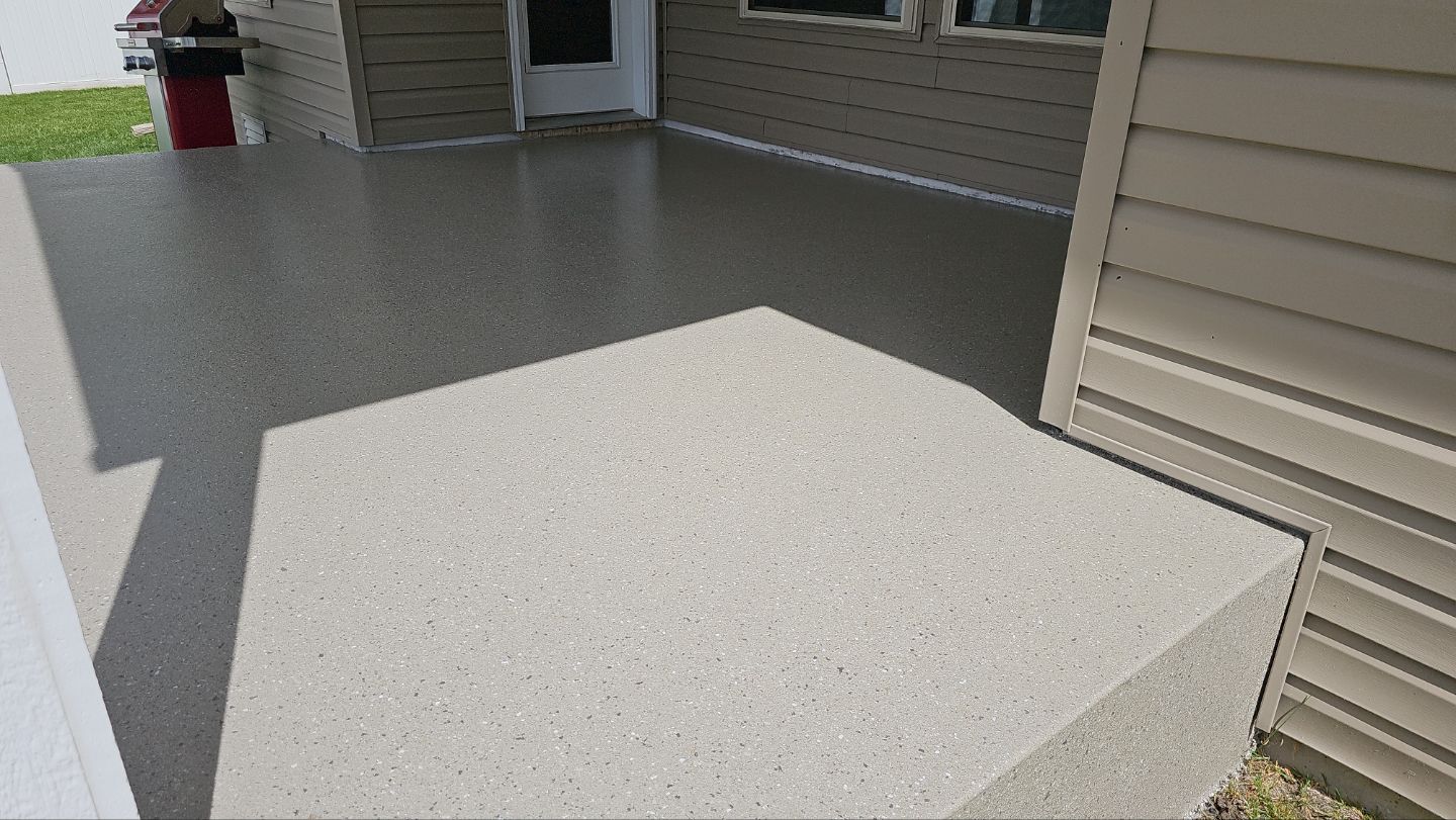 Patio Transformation using Santa Fe Hybrid by Croc Coatings, LLC