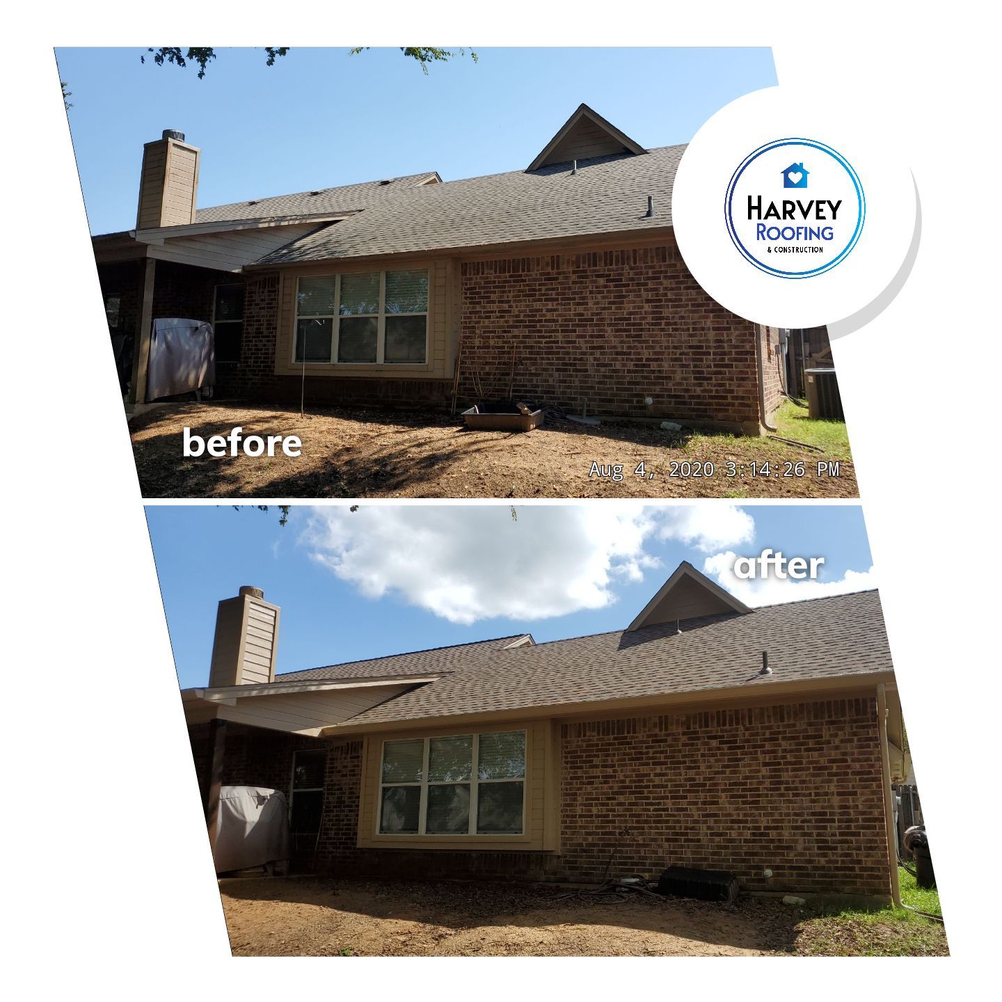 Residential Roofing Installation using ATLAS StormMaster Shake by Harvey Roofing & Construction