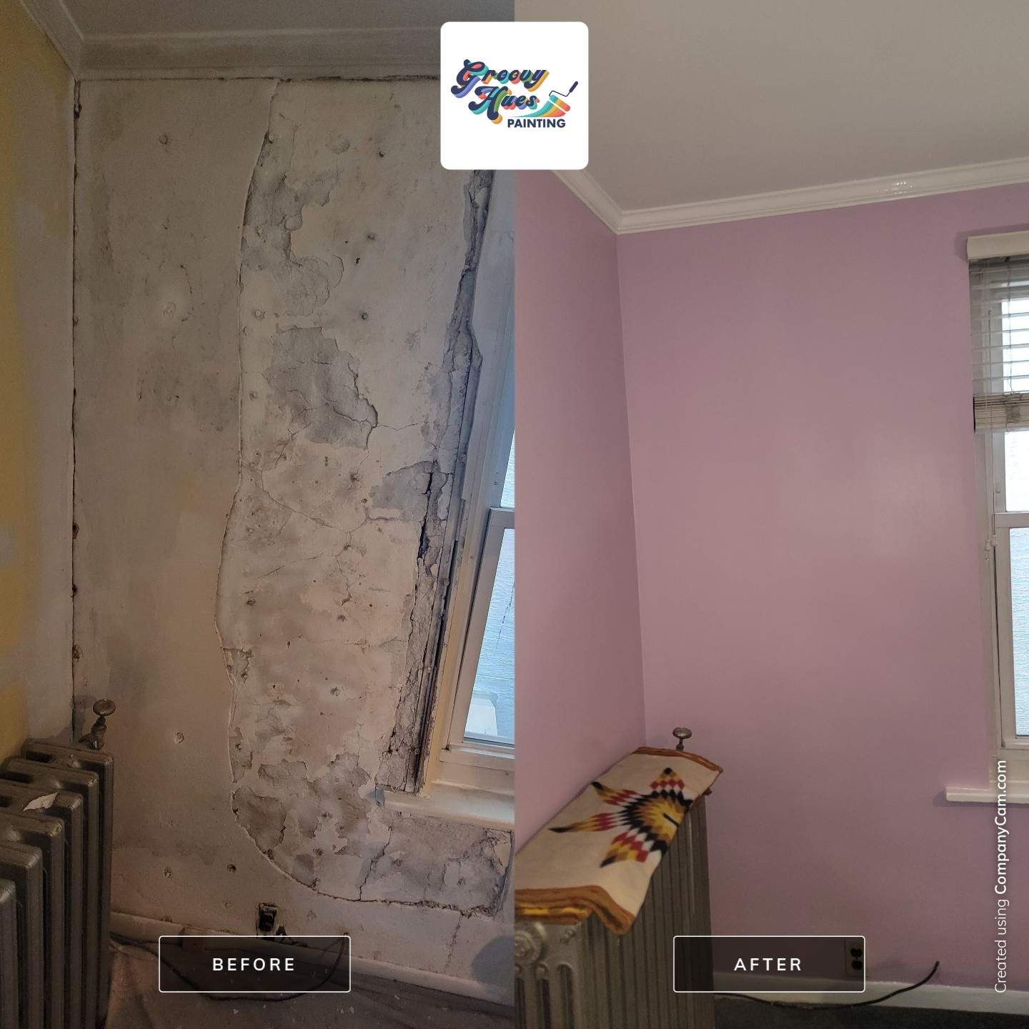 Back Bedroom Transformation in South Philadelphia by Groovy Hues