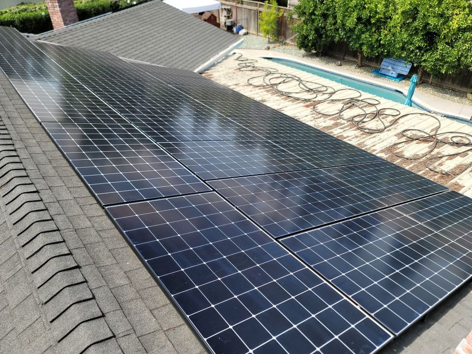 Solar Panel Installation using Solar Panels by Byers Enterprises 