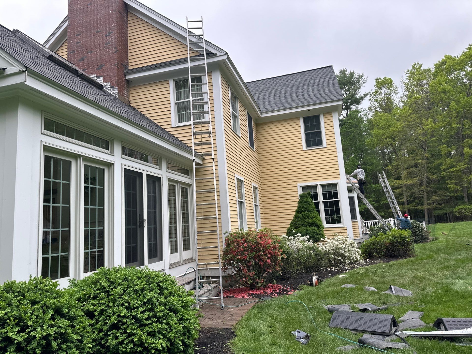 Roof Replacement with Owens Corning Shingles and Copper Flashing by Mighty Dog Roofing of Greater Middlesex County