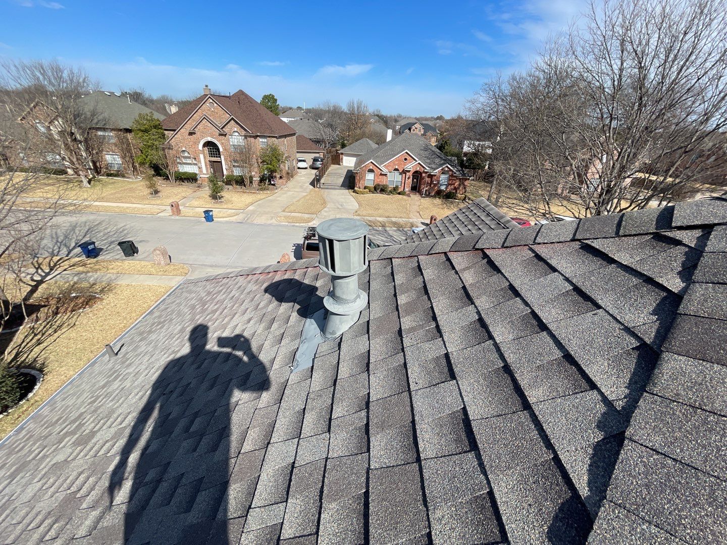 Major storm damage required full roof replacement along with other exterior repairs by First United Roofing & Construction