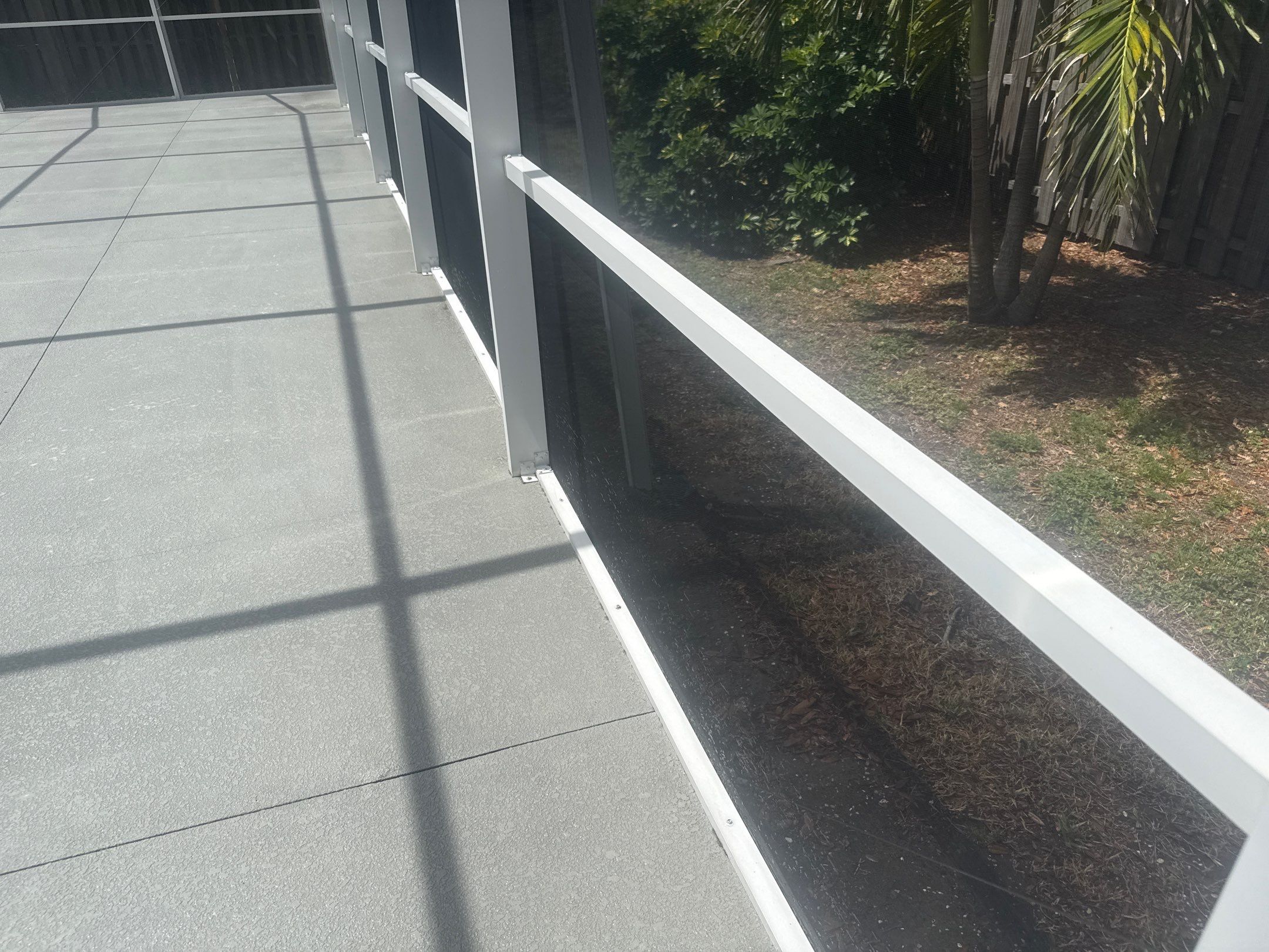 Painted Pool Deck & Pool Cage Cleaning in Allendale – Bradenton, FL by Sunshine AquaWash