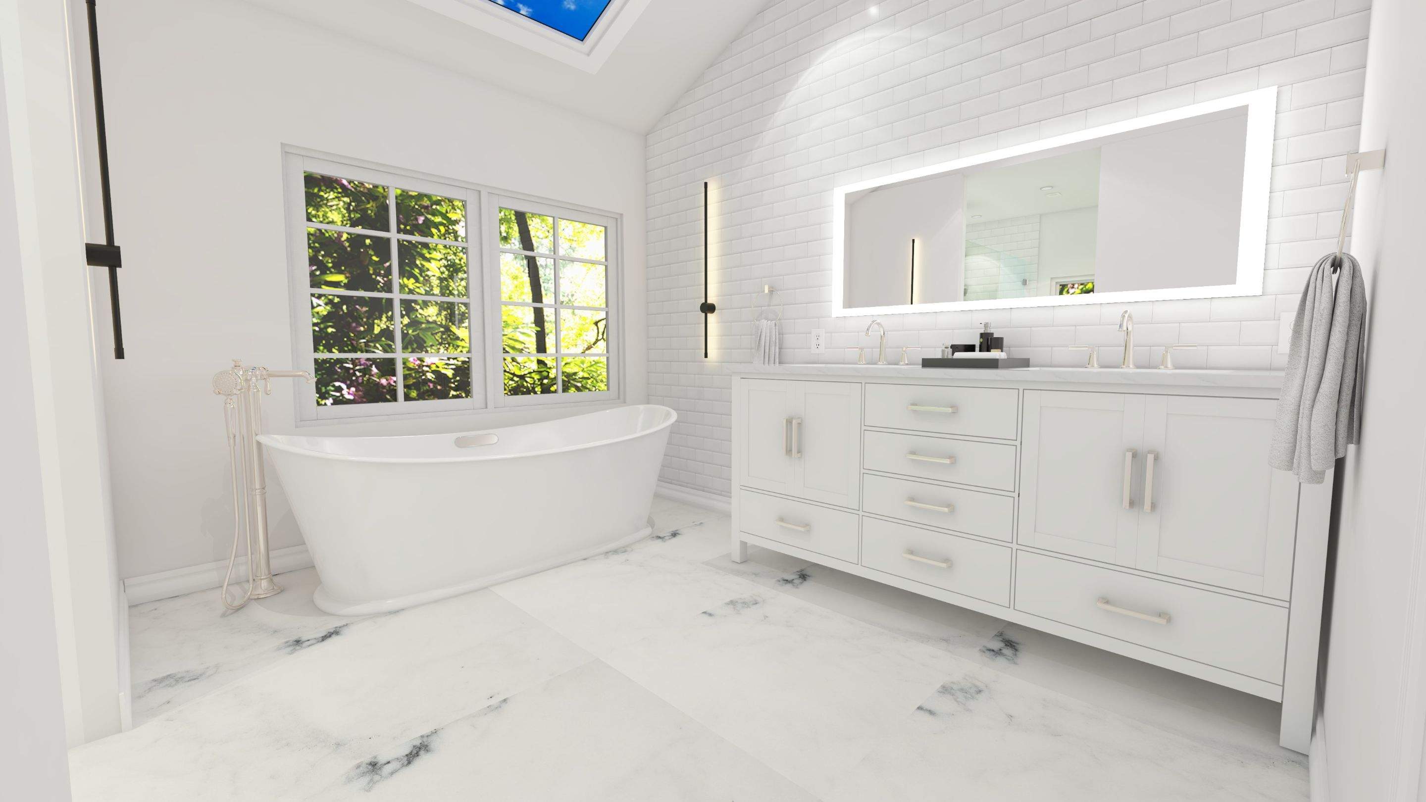 Bathroom Remodel using Tile by Home Concepts Construction