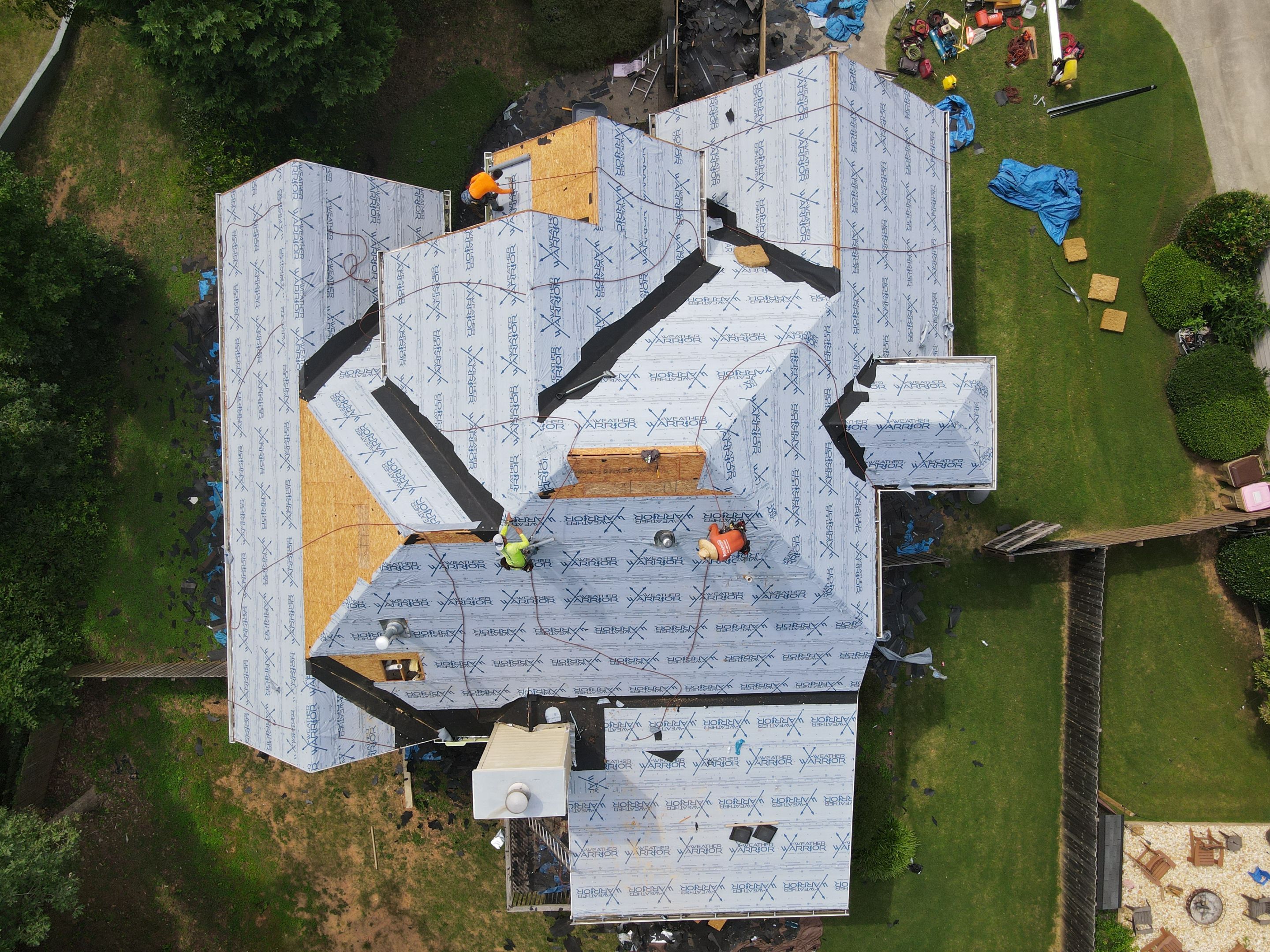 Residential Roofing Installation using Owens Corning by Inspector Roofing and Restoration