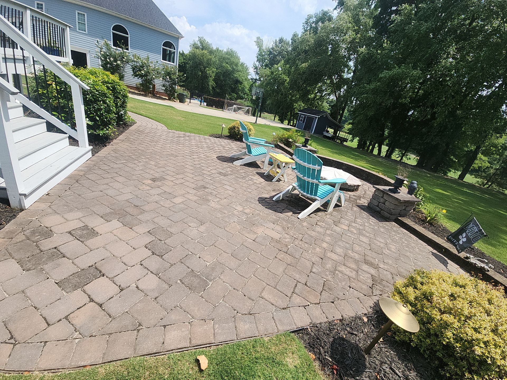 Paver Patio using Concrete Sealant by DuraSeal