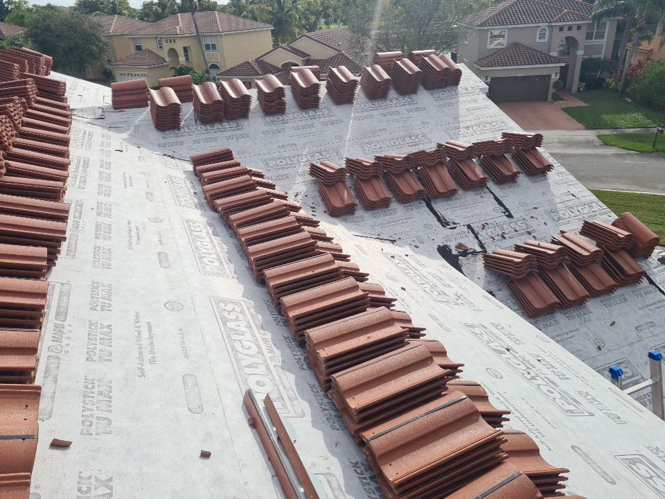Residential Roofing Installation using Eagle Roofing Tile by BLUES BROTHERS ROOFING