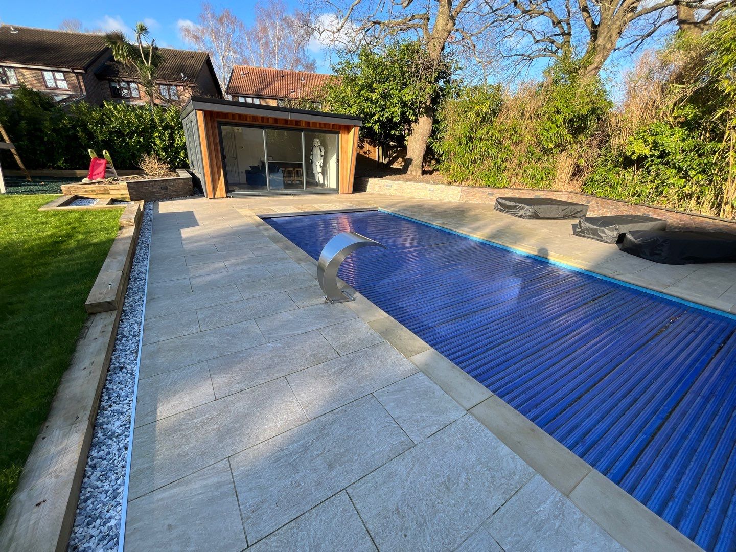 Roof Patio Driveway Clean using Mosmatic FSC and Biocide by Ges Exterior Cleaning ltd
