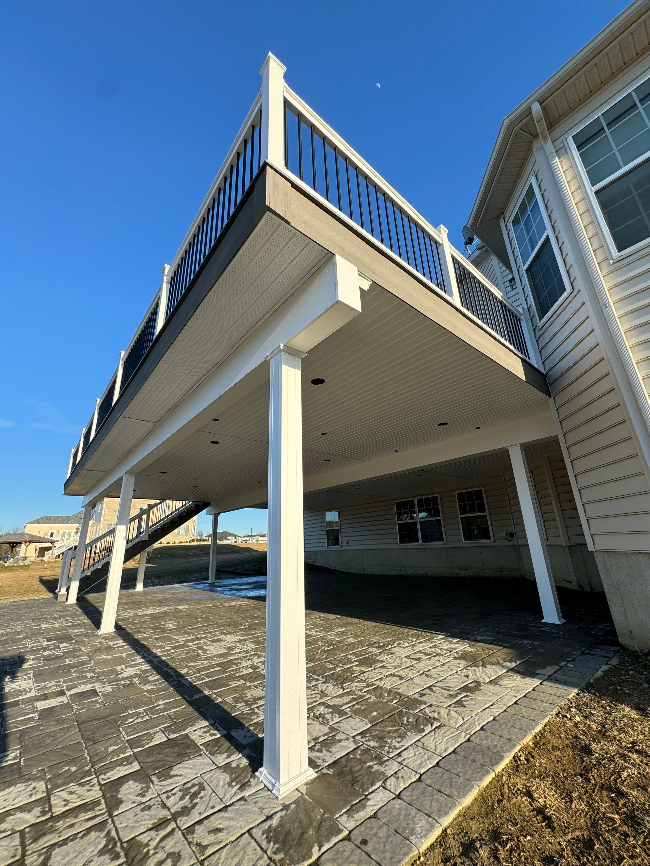 New Deck With Waterproofing  by deck guardian