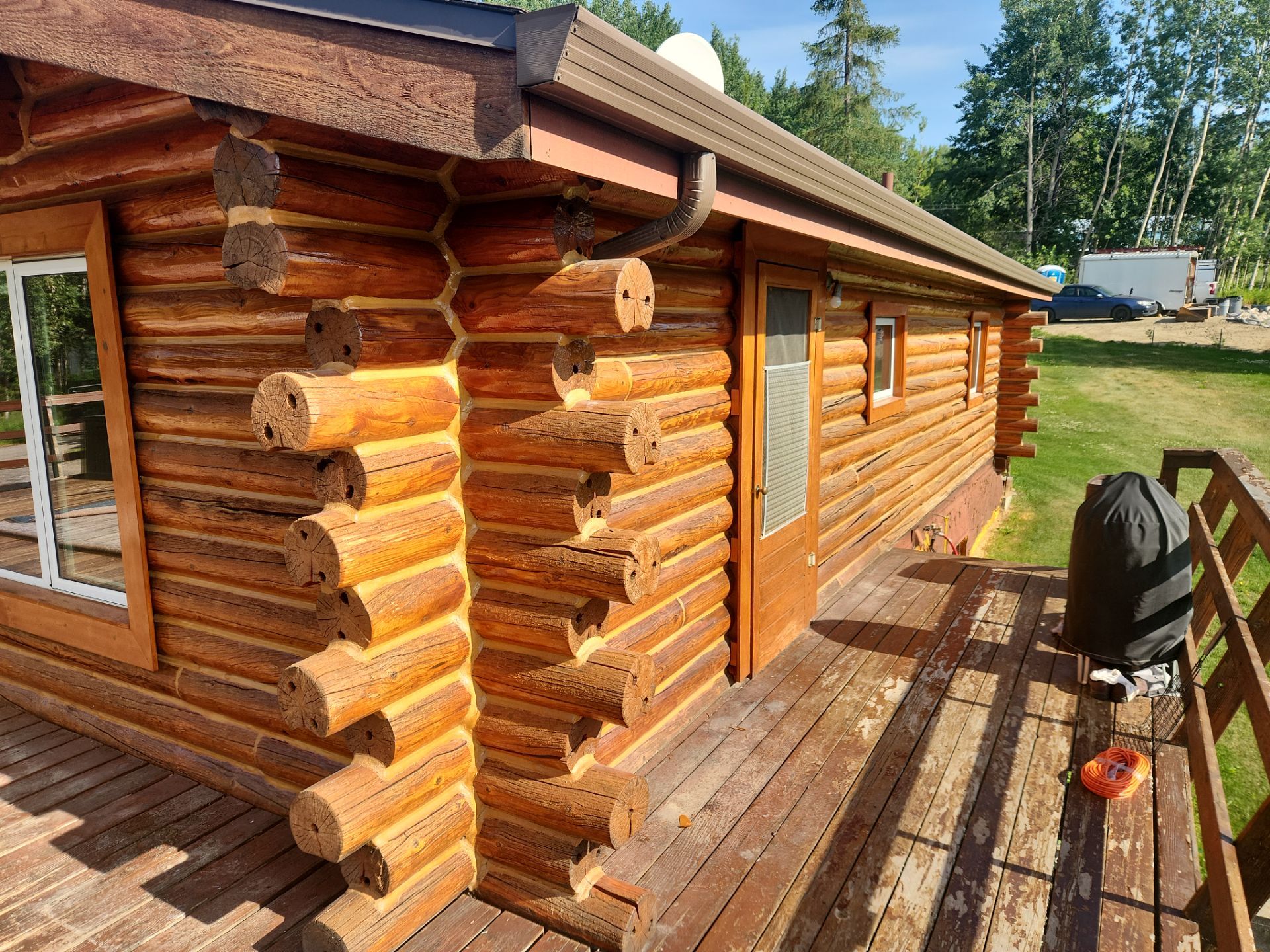 Log Home & Connex Update! by Midnight Sun Painting