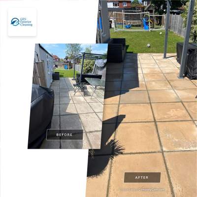 Driveway And Patio Clean using Honda 21lt High Pressure Machine