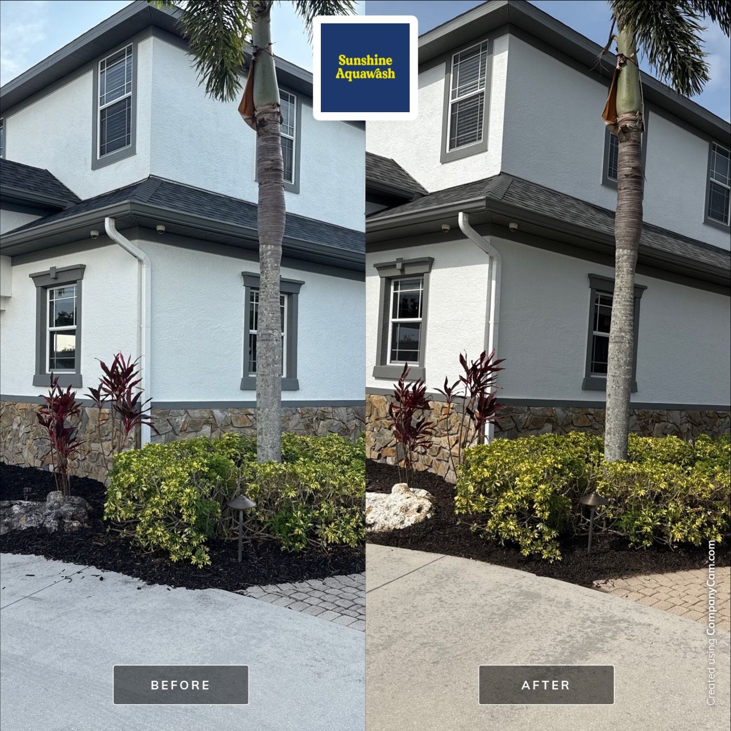 Comprehensive Exterior Cleaning for 2-Story Home in Foxbrook Community – Parrish, FL by Sunshine AquaWash