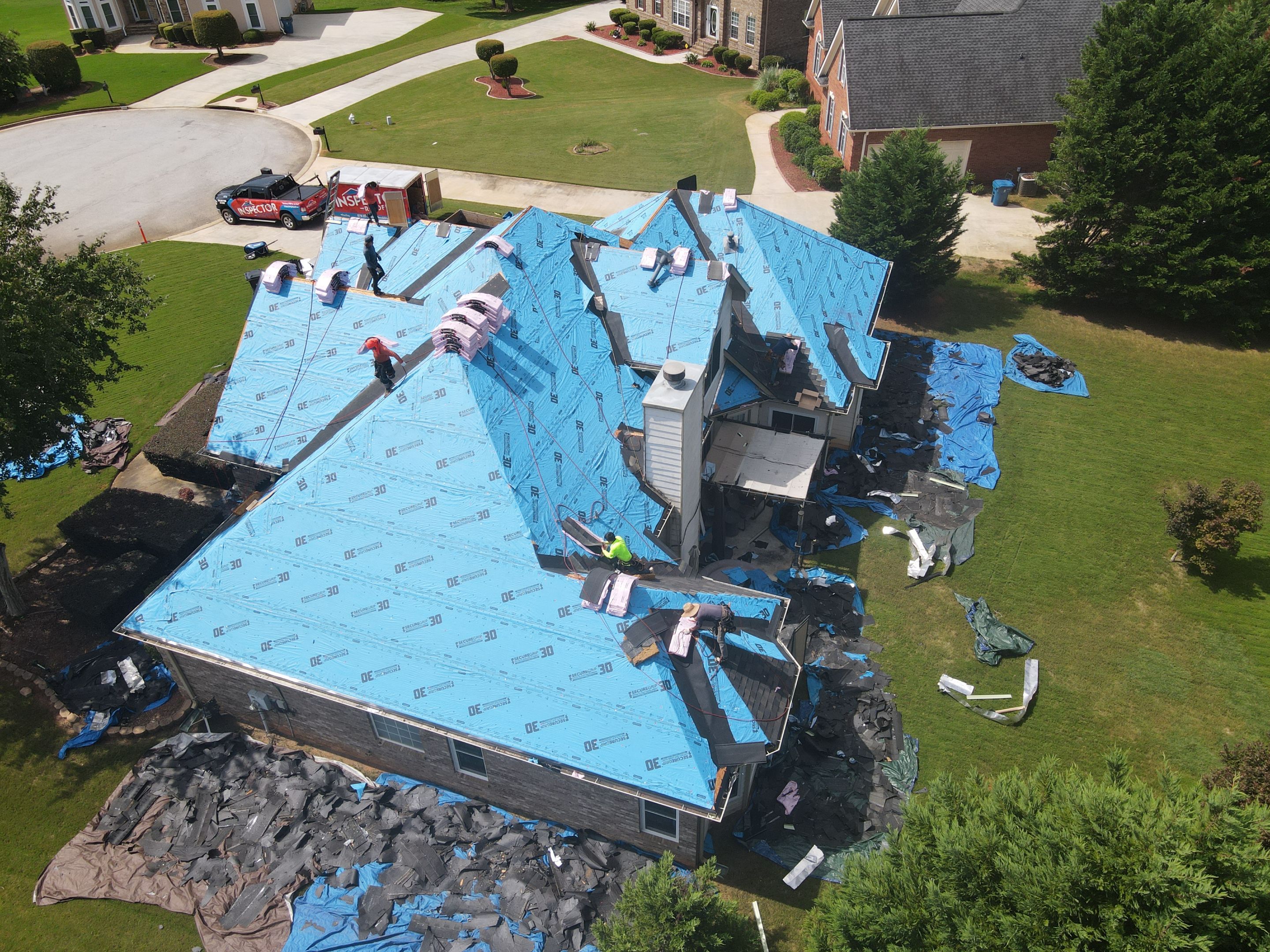 Residential Roofing Installation using Owens Corning by Inspector Roofing and Restoration