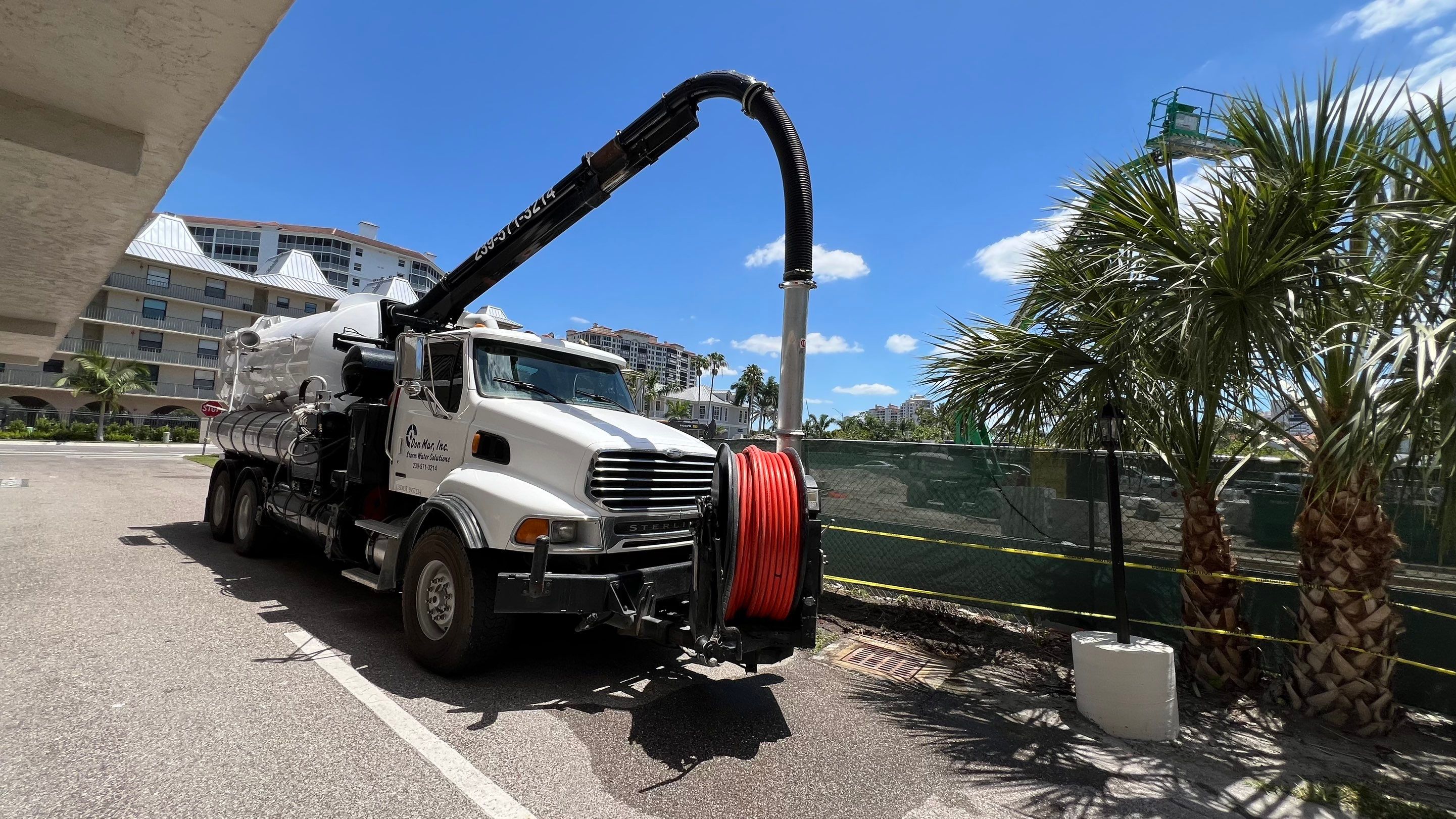 Naples Condo Catch Basin Cleaning by APS Power & Water