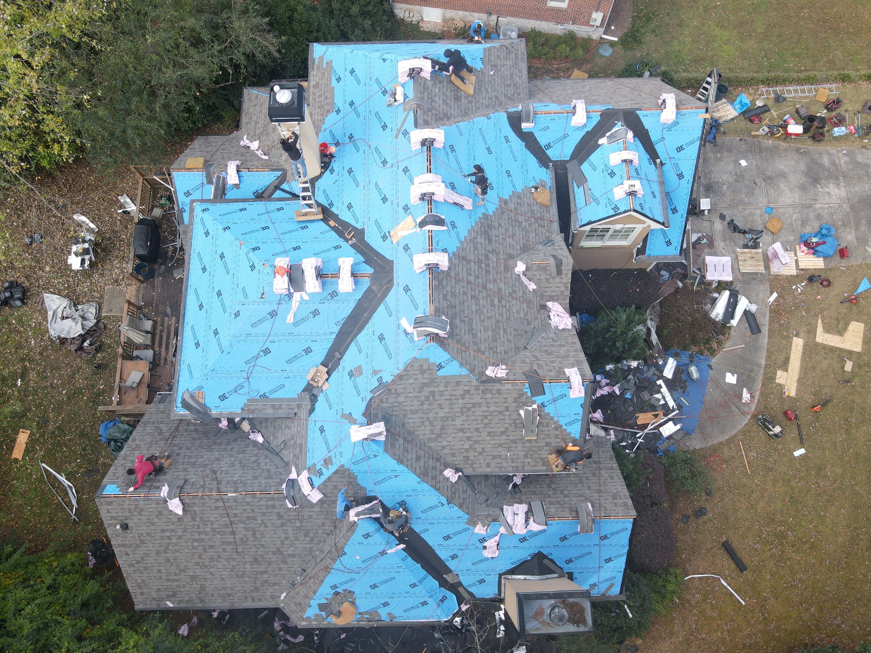 Residential Roofing Installation using Owens Corning by Inspector Roofing and Restoration