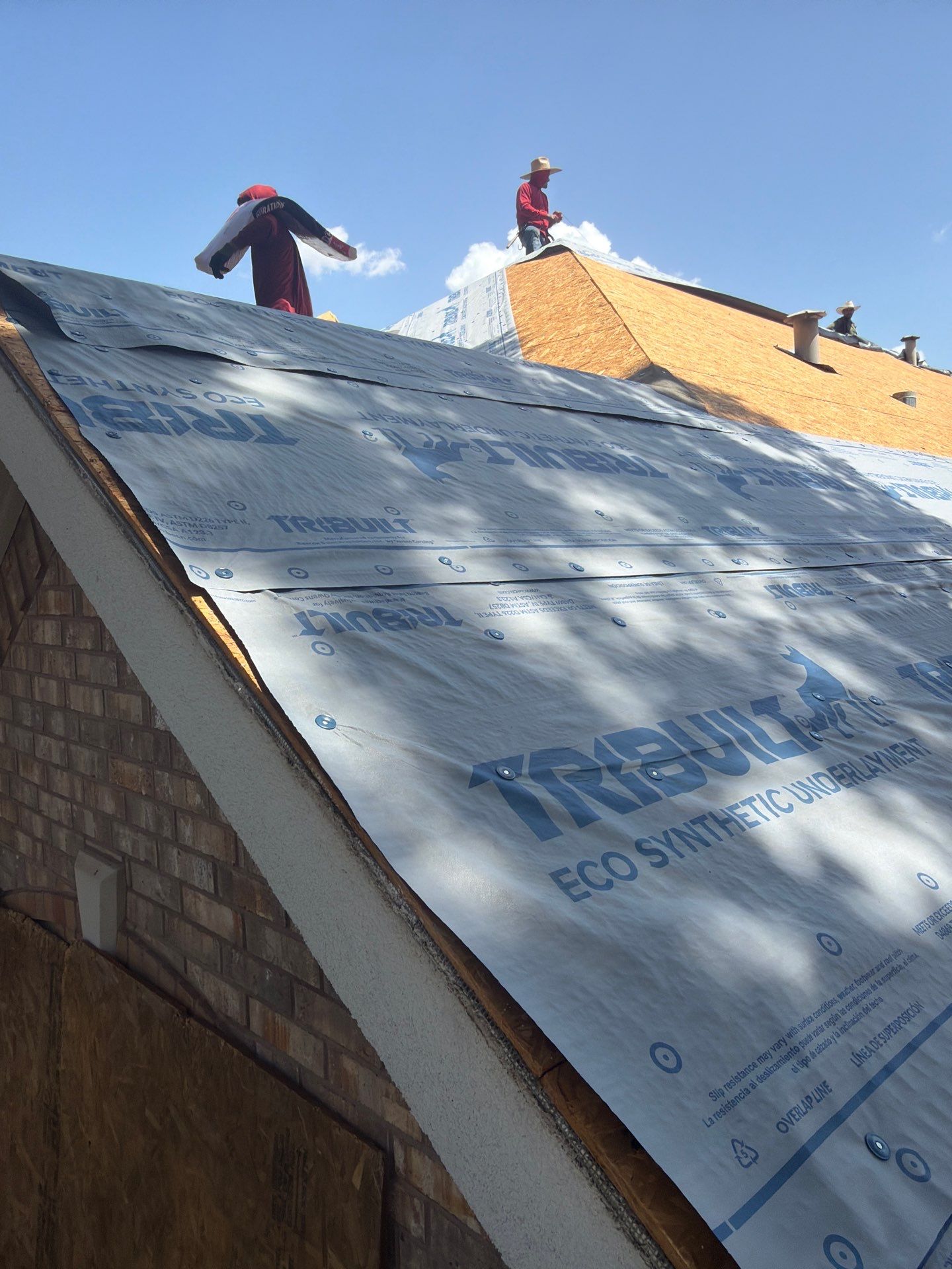 Residential Roof Replacement Featuring New OSB Sheathing in Wichita Falls by Shearman Roofing & Construction
