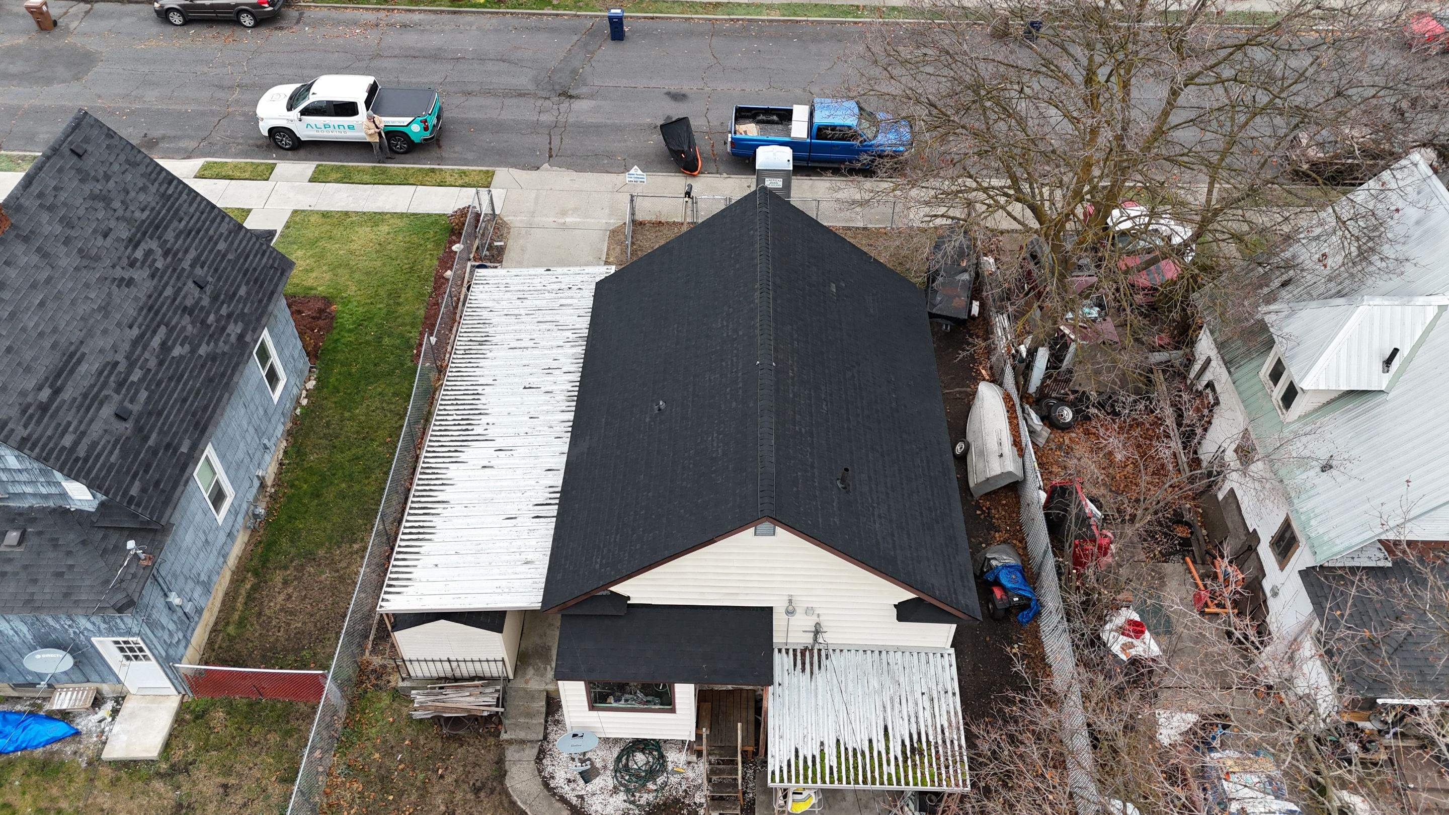 CertainTeed Landmark PRO Cinder Black roof installed by Alpine Roofing in Spokane, WA