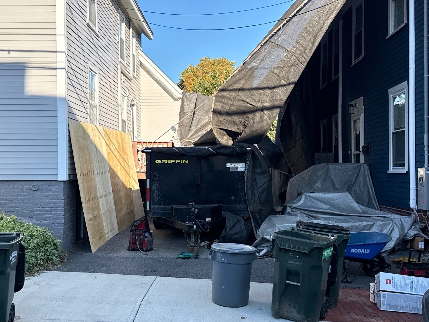 Half Roof Replacement for Solar Installation – Townhouse with New Plywood Decking by Sensible Home Solutions