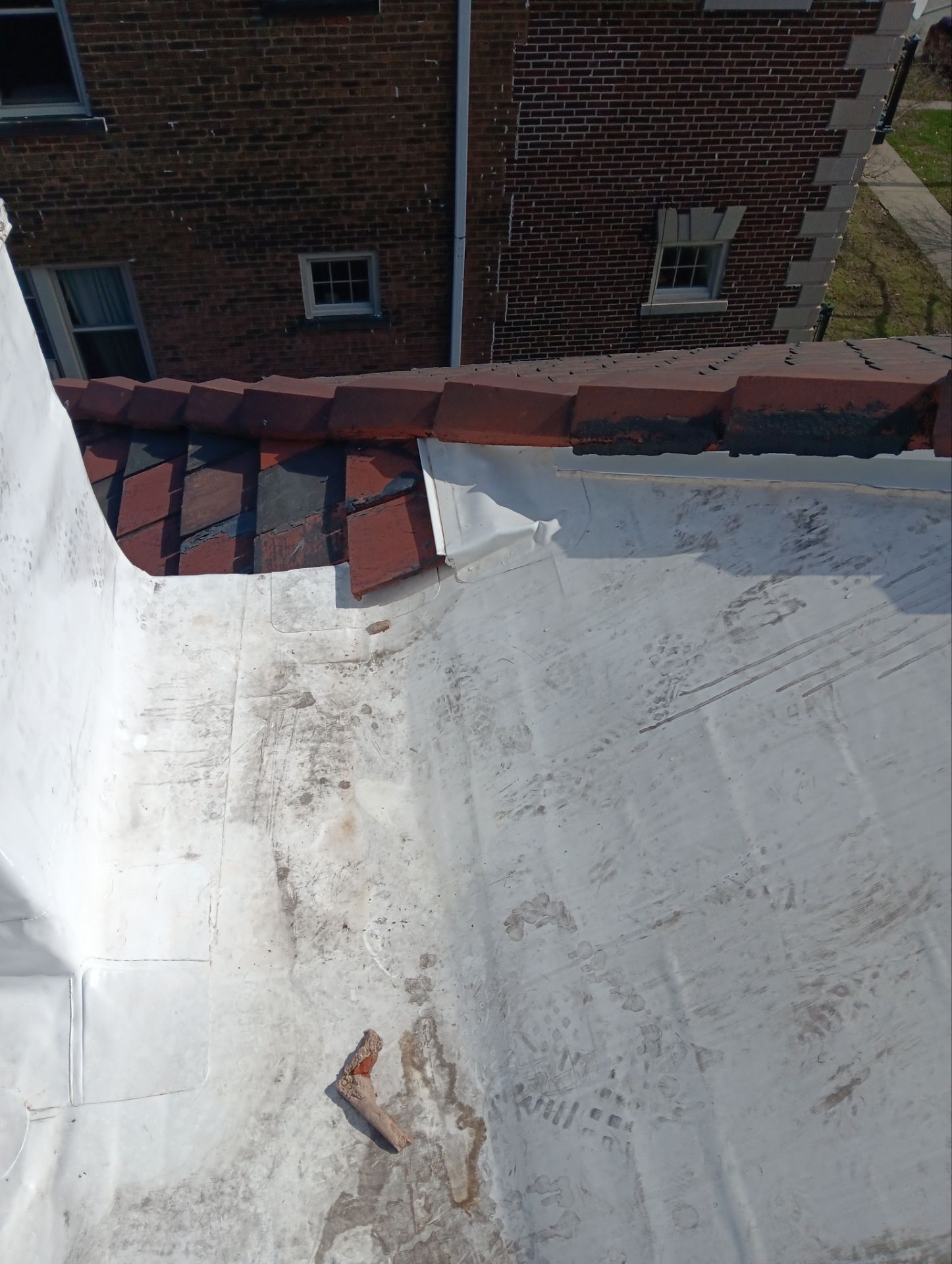 Commercial Roofing Installation using Duro-Last 50 mil PVC by 3 Daughters Construction 