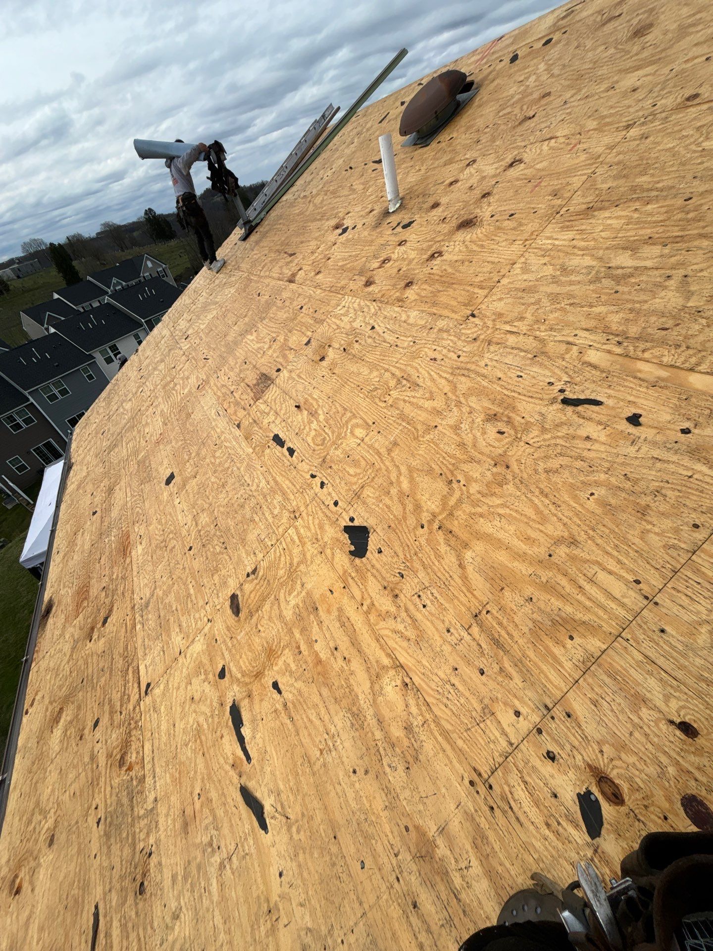 Residential Roofing Installation using GAF Timberline HDZ Pewter Gray by Rainstoppers Roofing