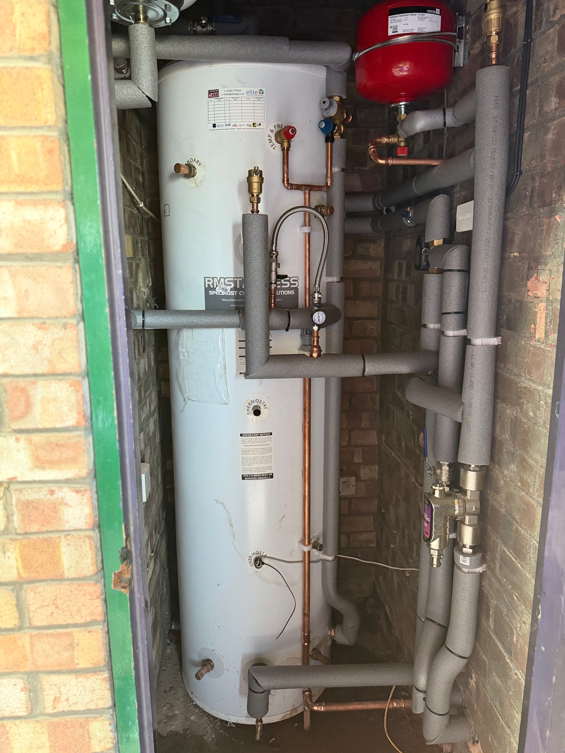Not the best day to commission a Heat Pump System 🥵 🔥⚡ by Elite Services Group Ltd